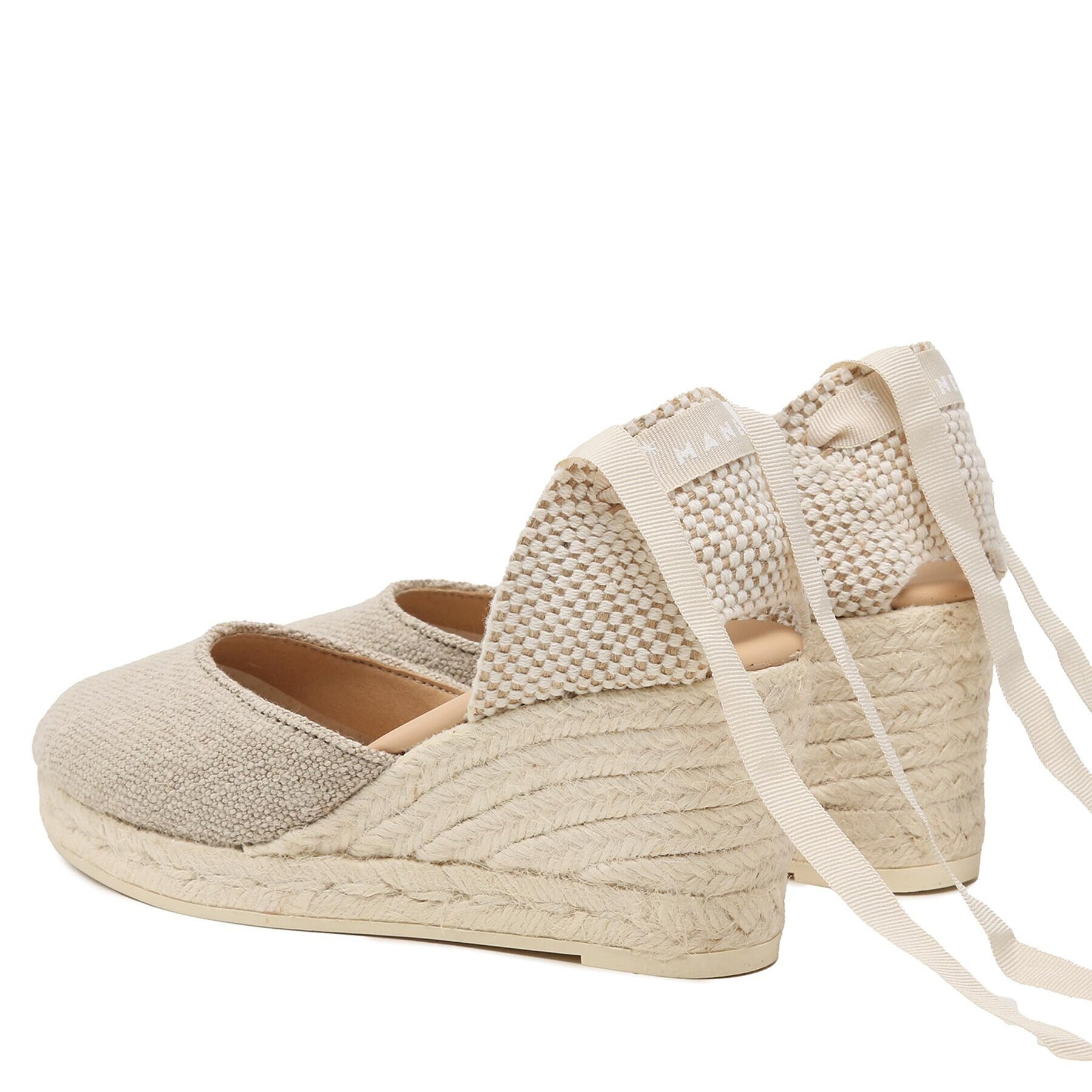 Manebi Еспадрили Low Wedge Espadlilles O 7.1 WL Бежов - Pepit.bg