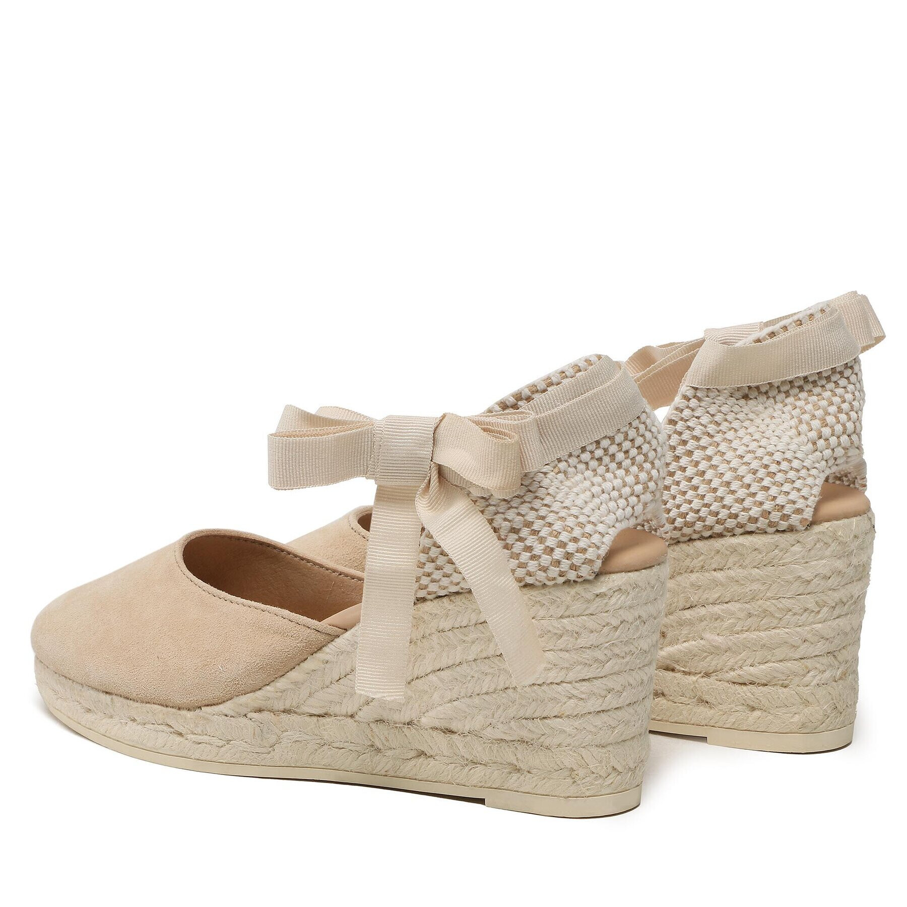 Manebi Еспадрили Low Wedge Espadrilles M 1.1 WL Бежов - Pepit.bg
