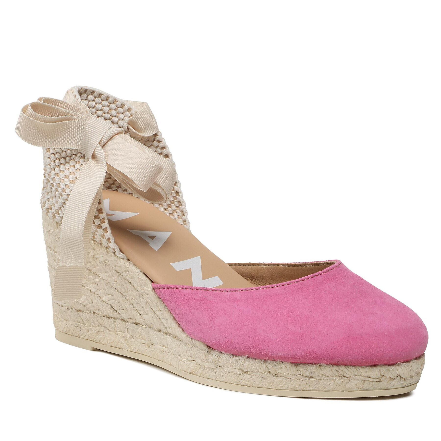 Manebi Еспадрили Low Wedge Espadrilles R 1.0 WL Розов - Pepit.bg