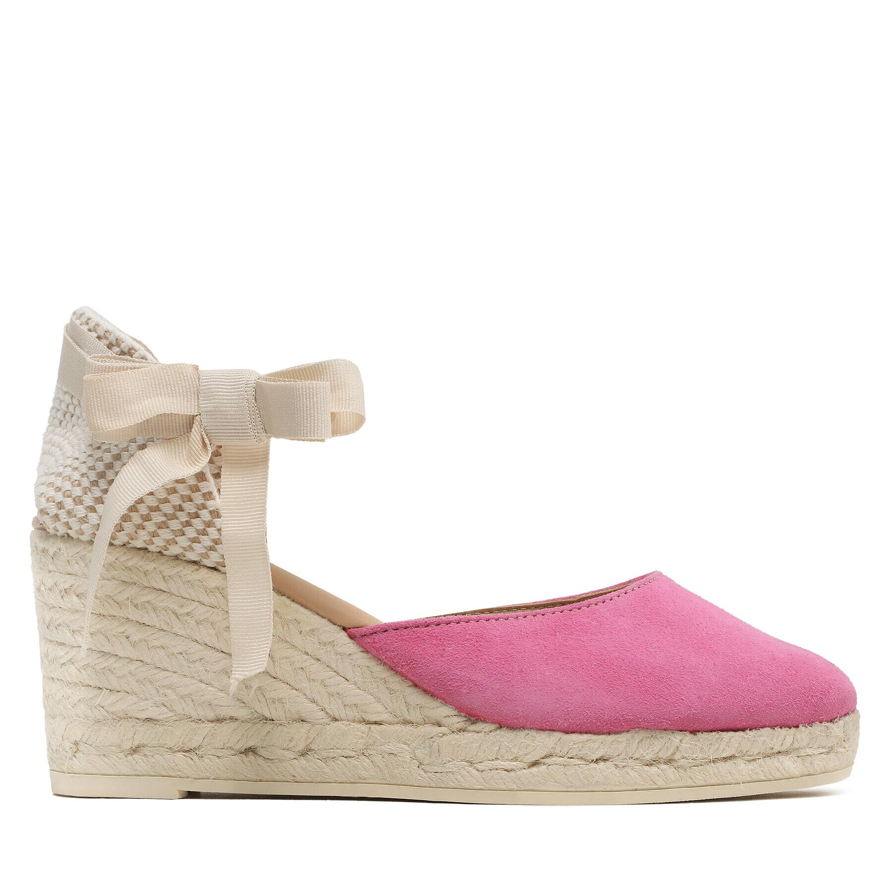 Manebi Еспадрили Low Wedge Espadrilles R 1.0 WL Розов - Pepit.bg