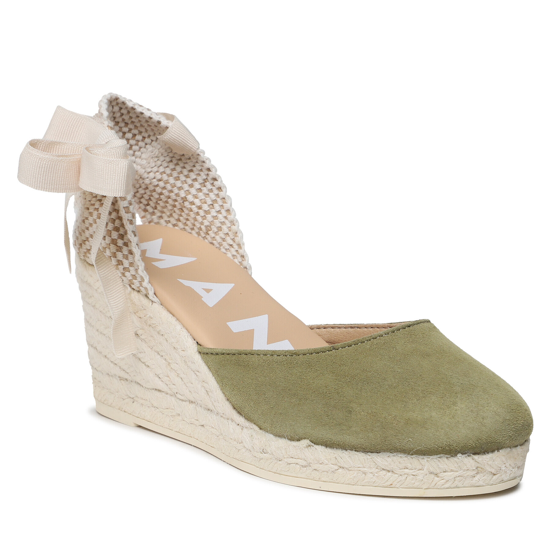 Manebi Еспадрили Low Wedge Espadrilles R 1.5 WL Зелен - Pepit.bg