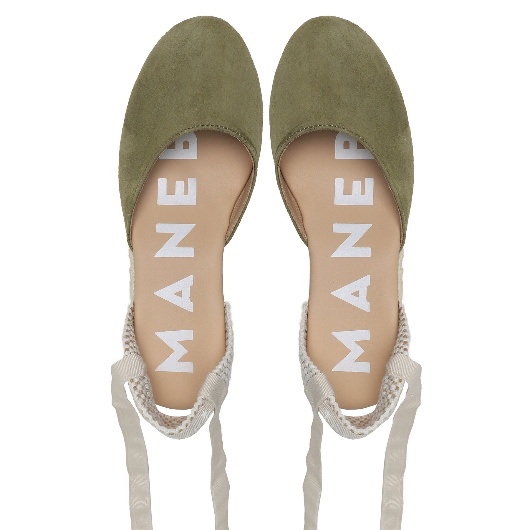 Manebi Еспадрили Low Wedge Espadrilles R 1.5 WL Зелен - Pepit.bg