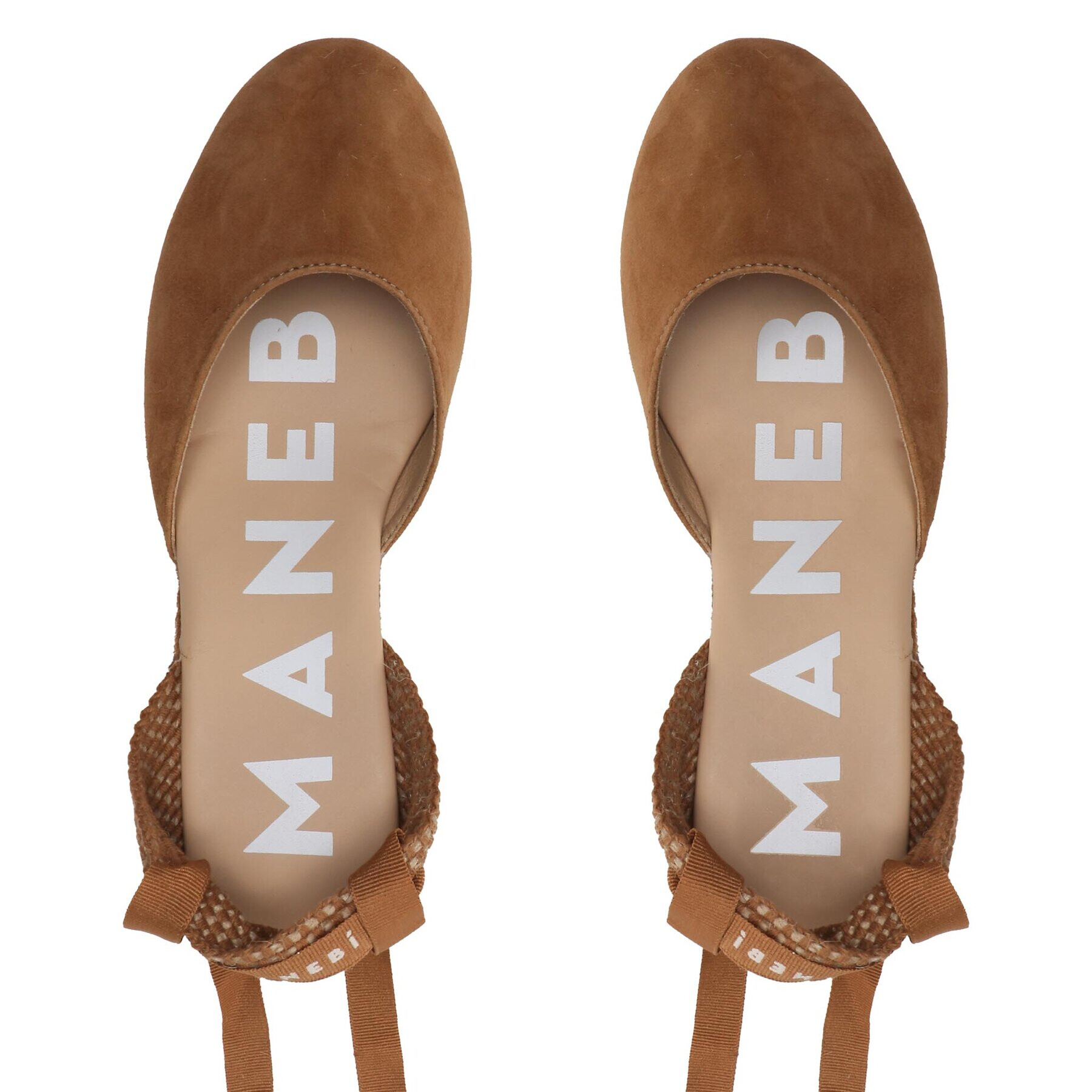 Manebi Еспадрили Low Wedge Espadrilles R 2.0 WL Кафяв - Pepit.bg