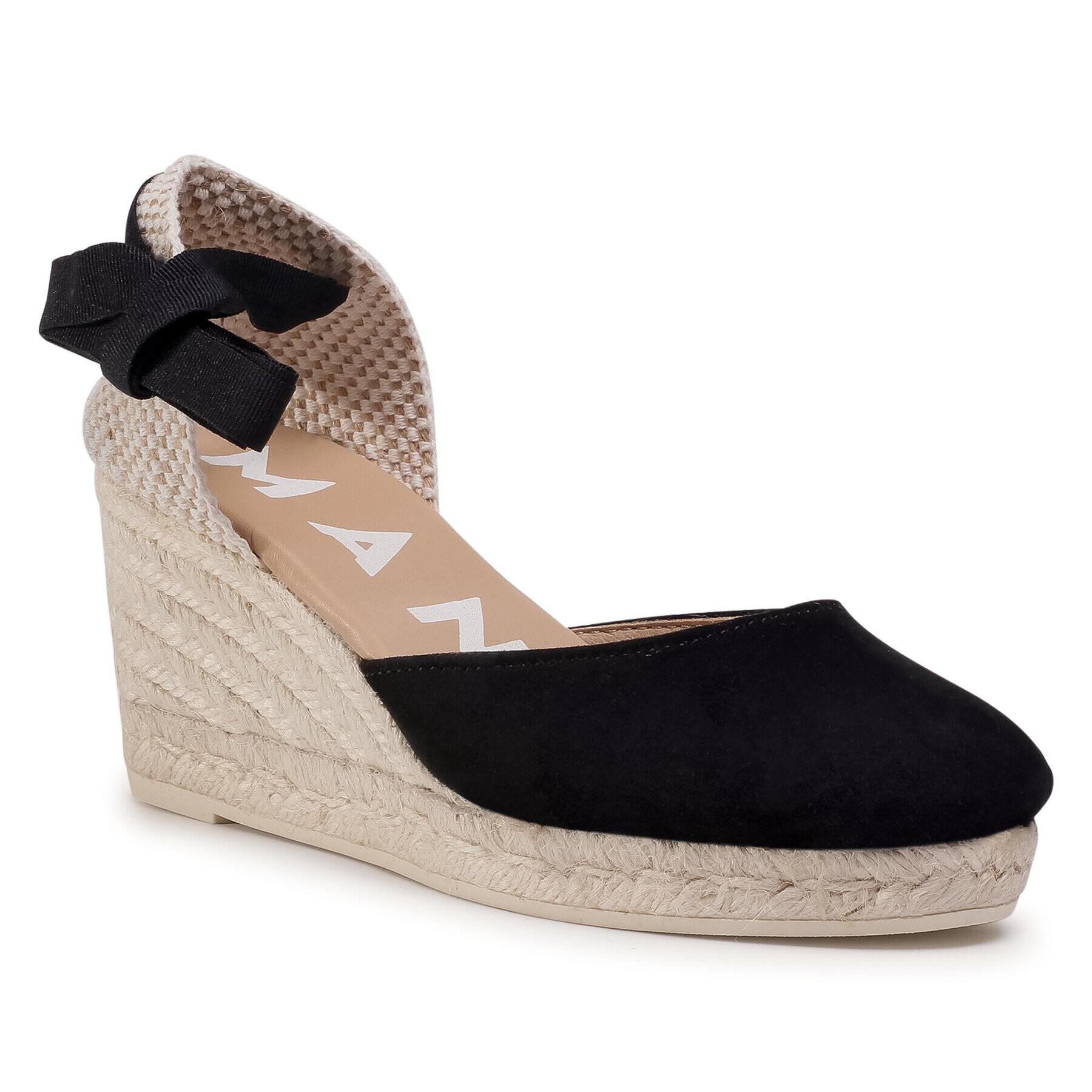 Manebi Еспадрили Low Wedge Valenciana K 1.0 WL Черен - Pepit.bg
