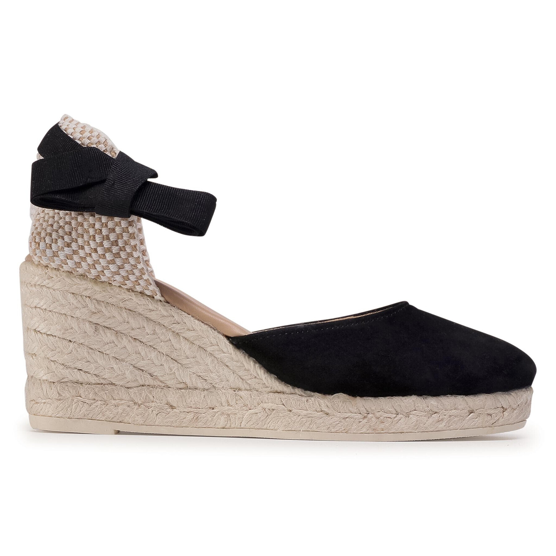 Manebi Еспадрили Low Wedge Valenciana K 1.0 WL Черен - Pepit.bg