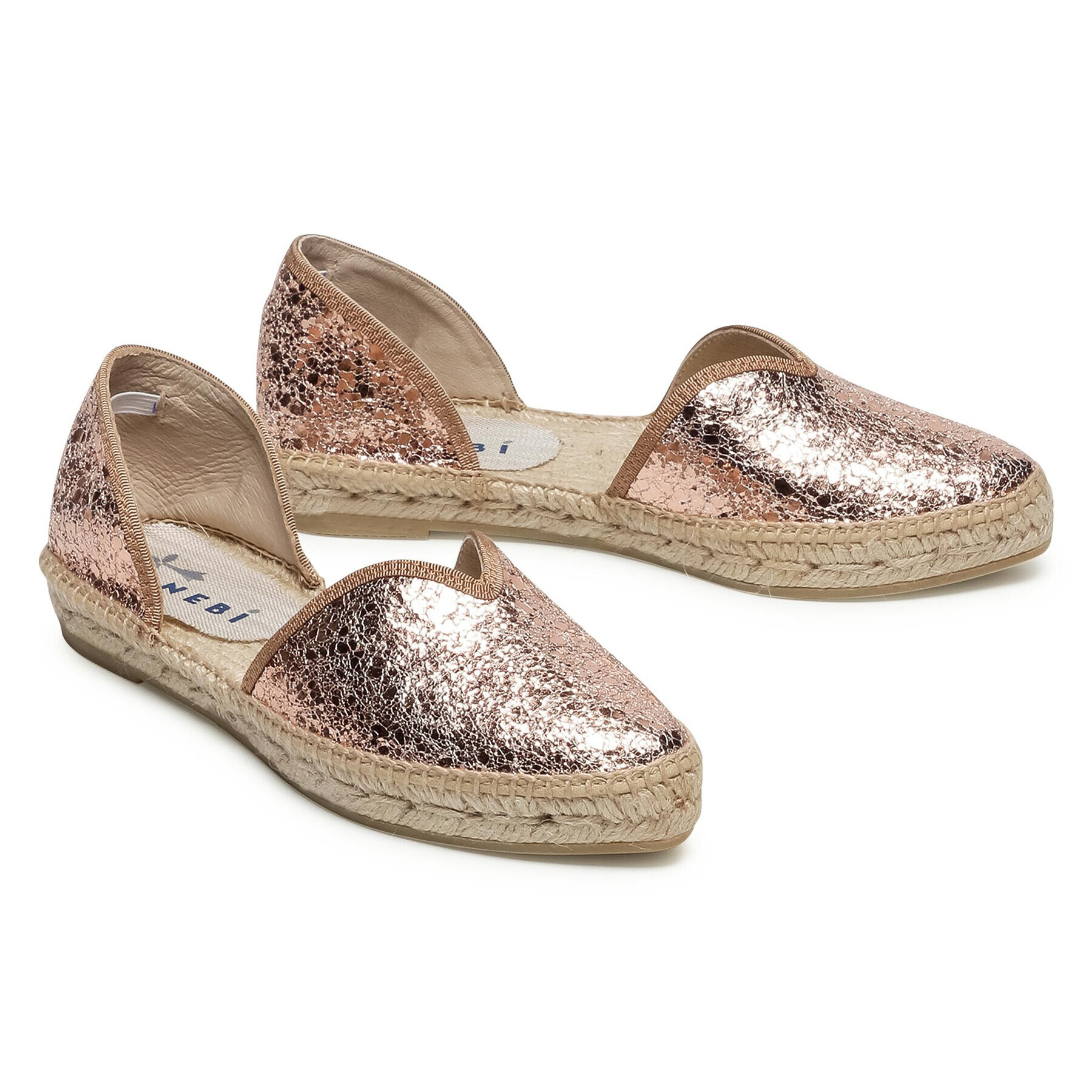 Manebi Еспадрили Open-Side Flats G 0.4 O0 Златист - Pepit.bg