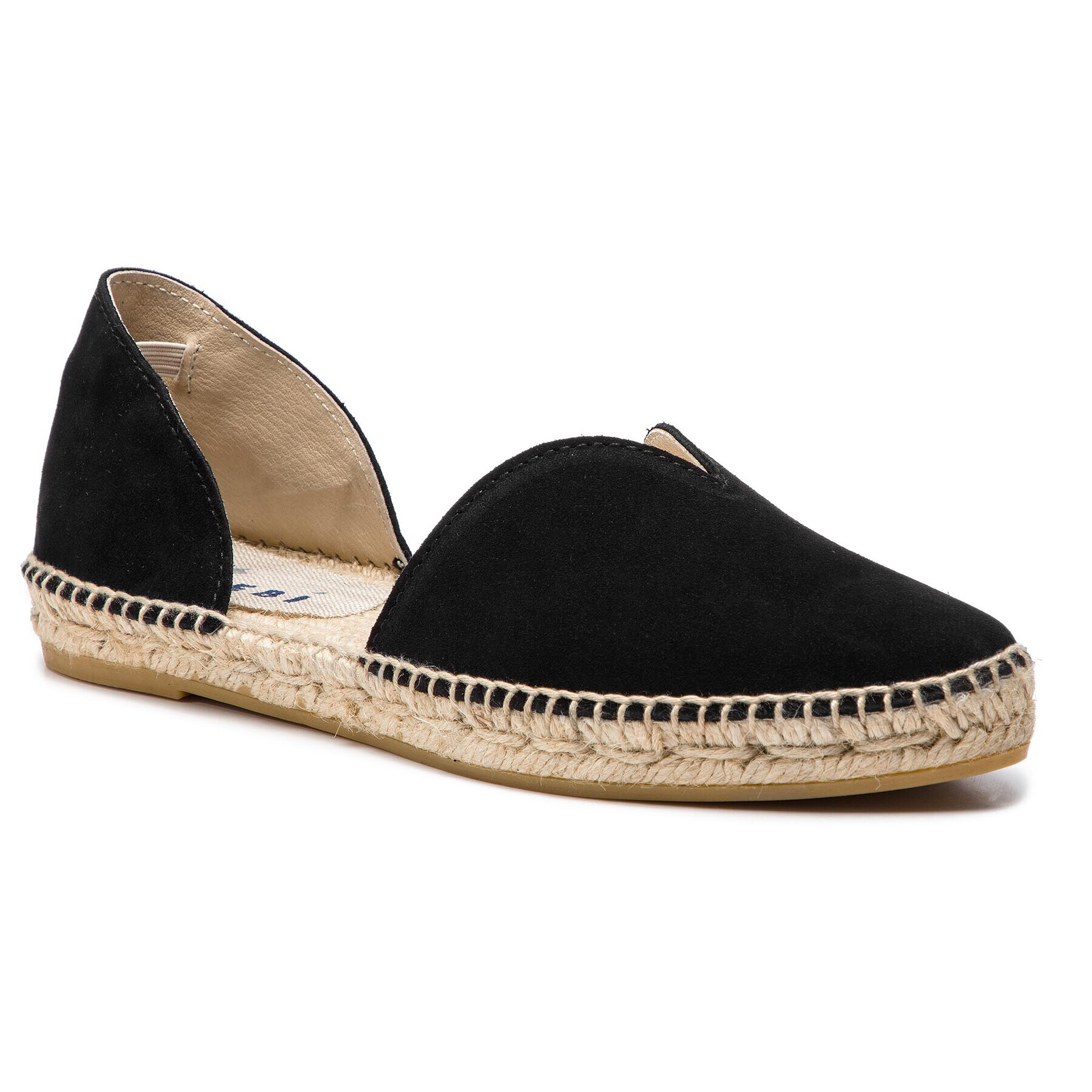 Manebi Еспадрили Open Side Flats K 1.0 O0 Черен - Pepit.bg