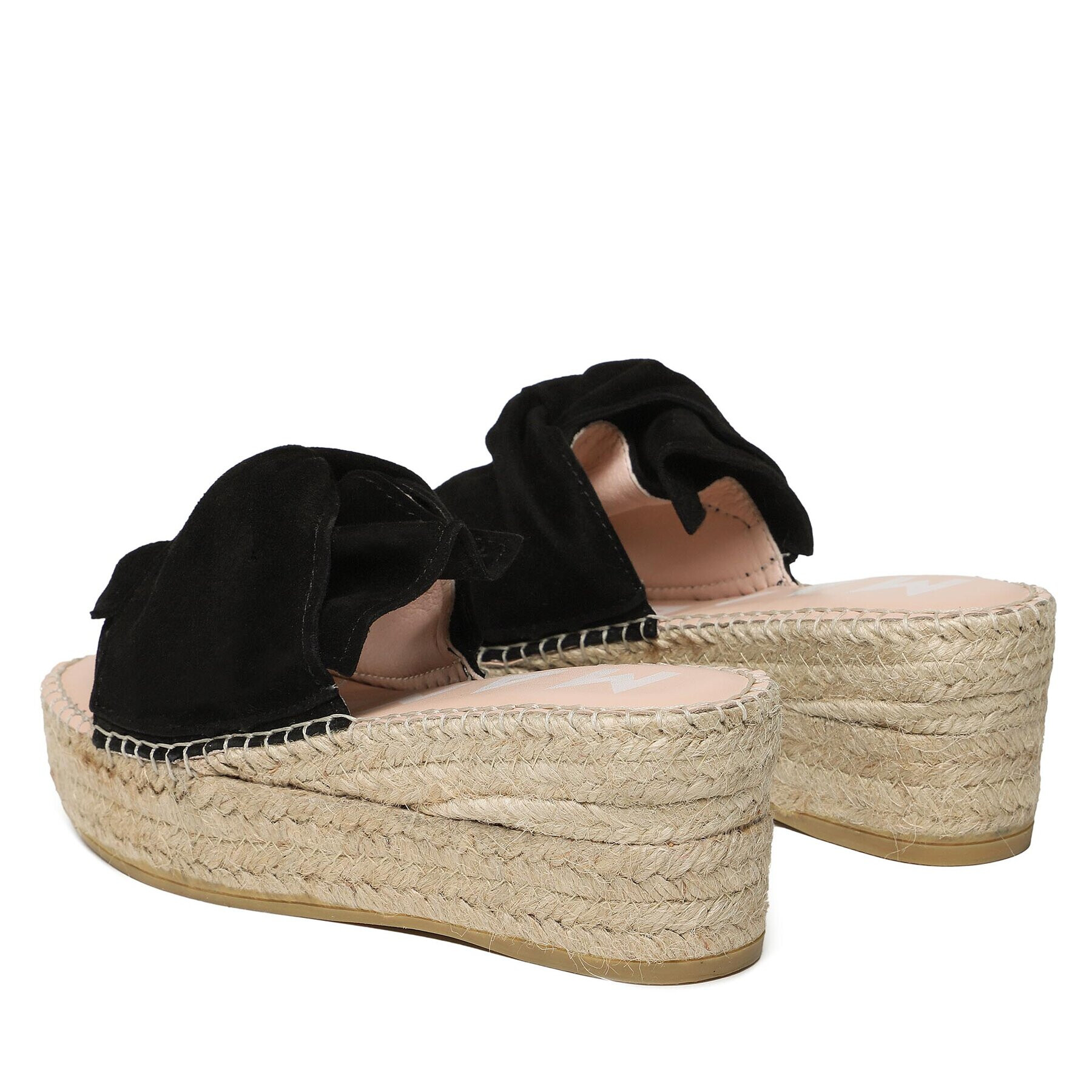 Manebi Еспадрили Platforms With Knot K 1.0 WK Черен - Pepit.bg