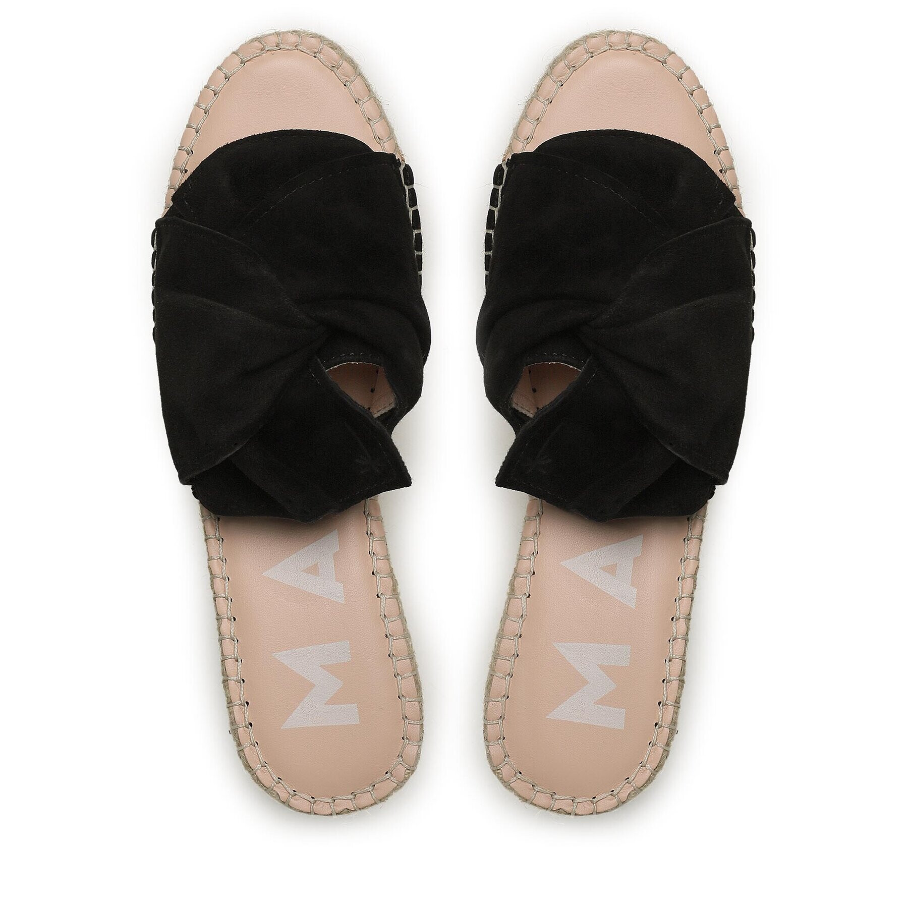 Manebi Еспадрили Platforms With Knot K 1.0 WK Черен - Pepit.bg