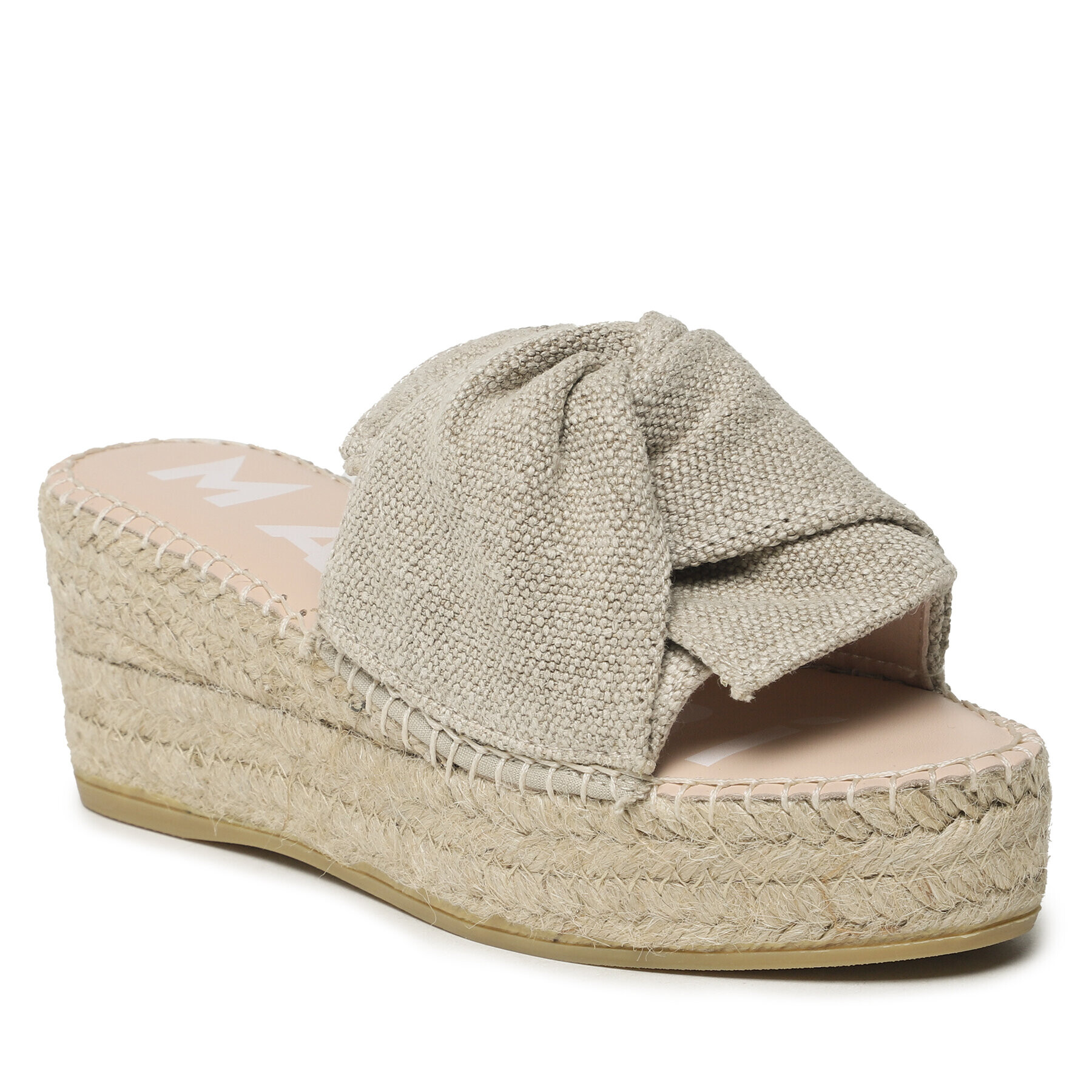 Manebi Еспадрили Platforms With Knot O 7.1 WK Бежов - Pepit.bg