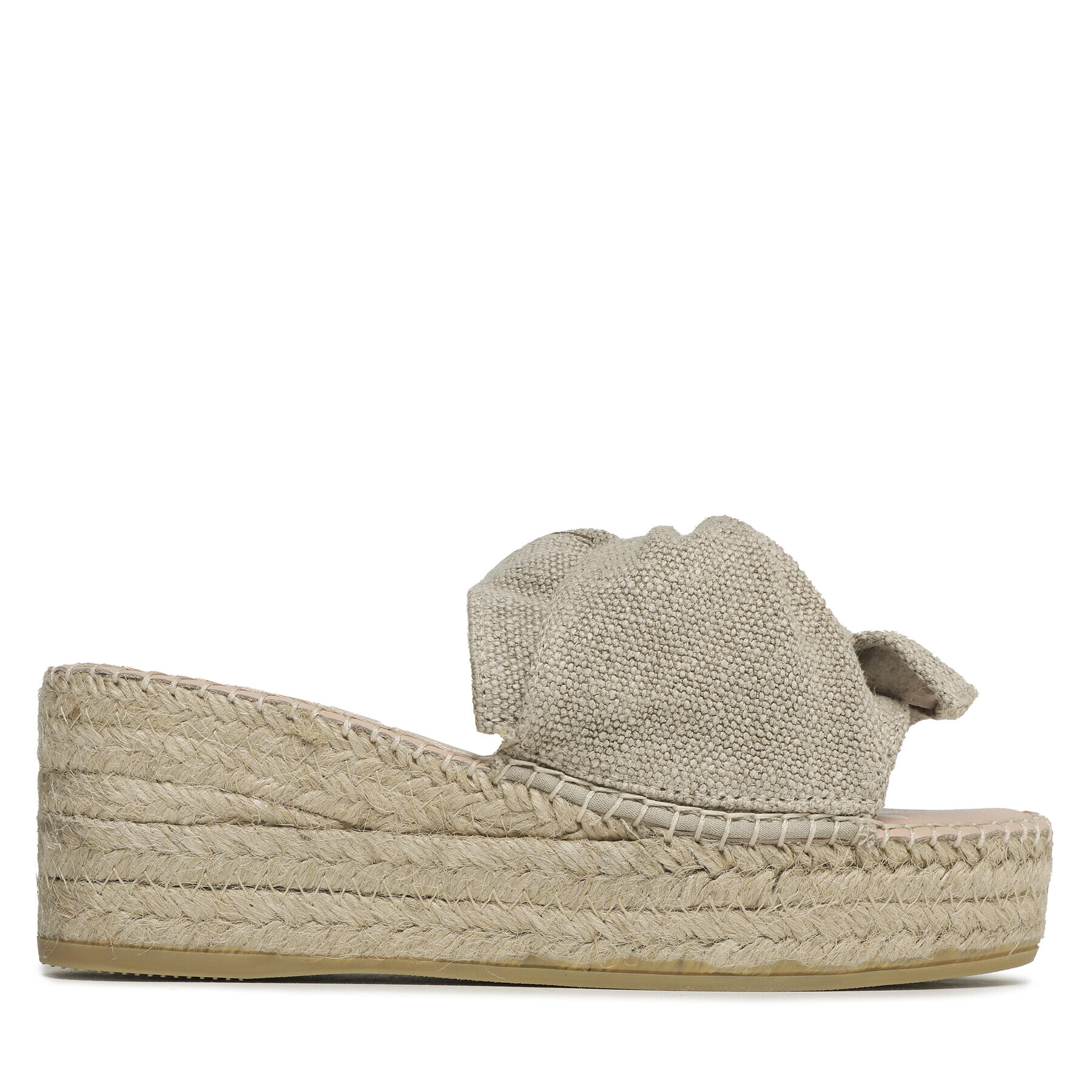 Manebi Еспадрили Platforms With Knot O 7.1 WK Бежов - Pepit.bg