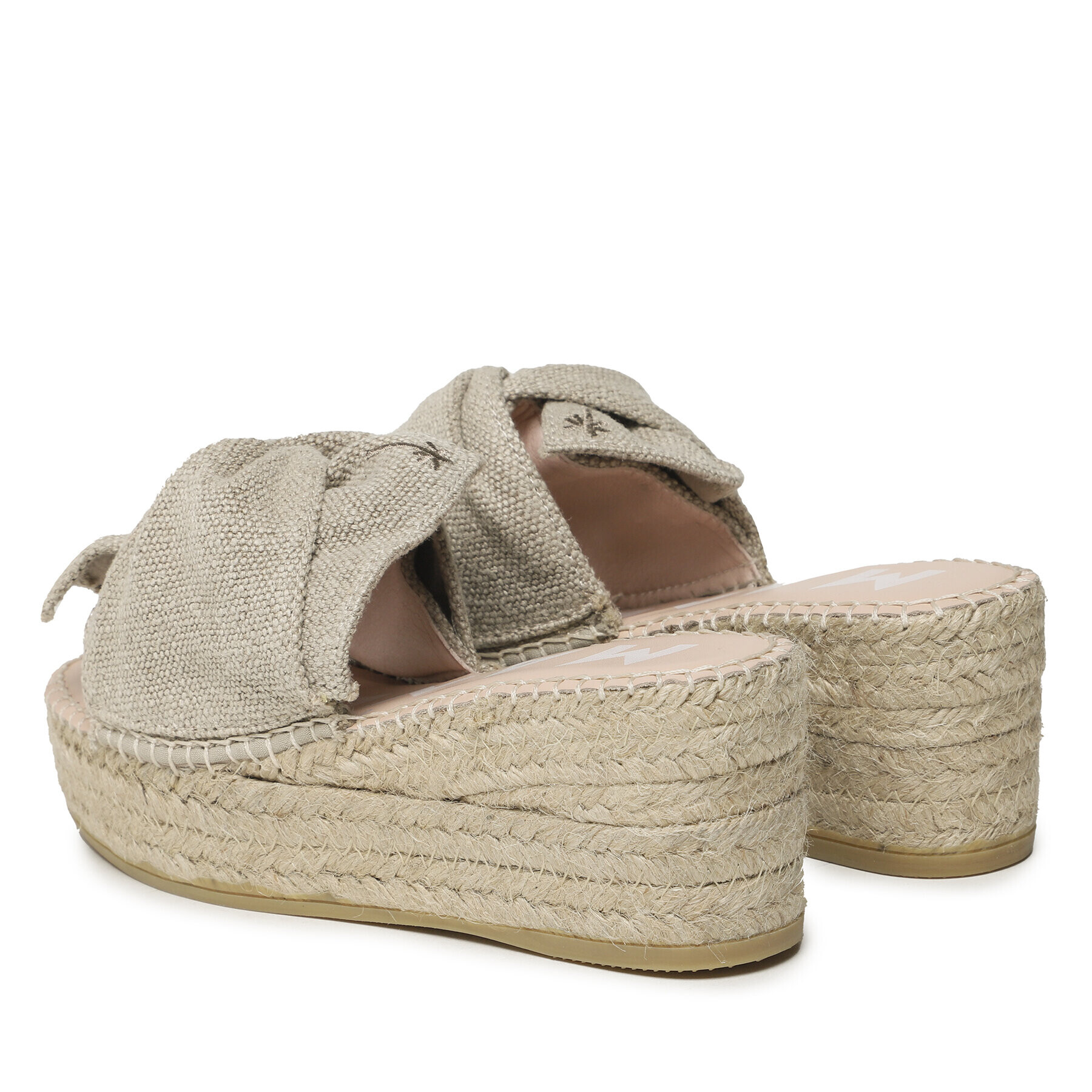 Manebi Еспадрили Platforms With Knot O 7.1 WK Бежов - Pepit.bg