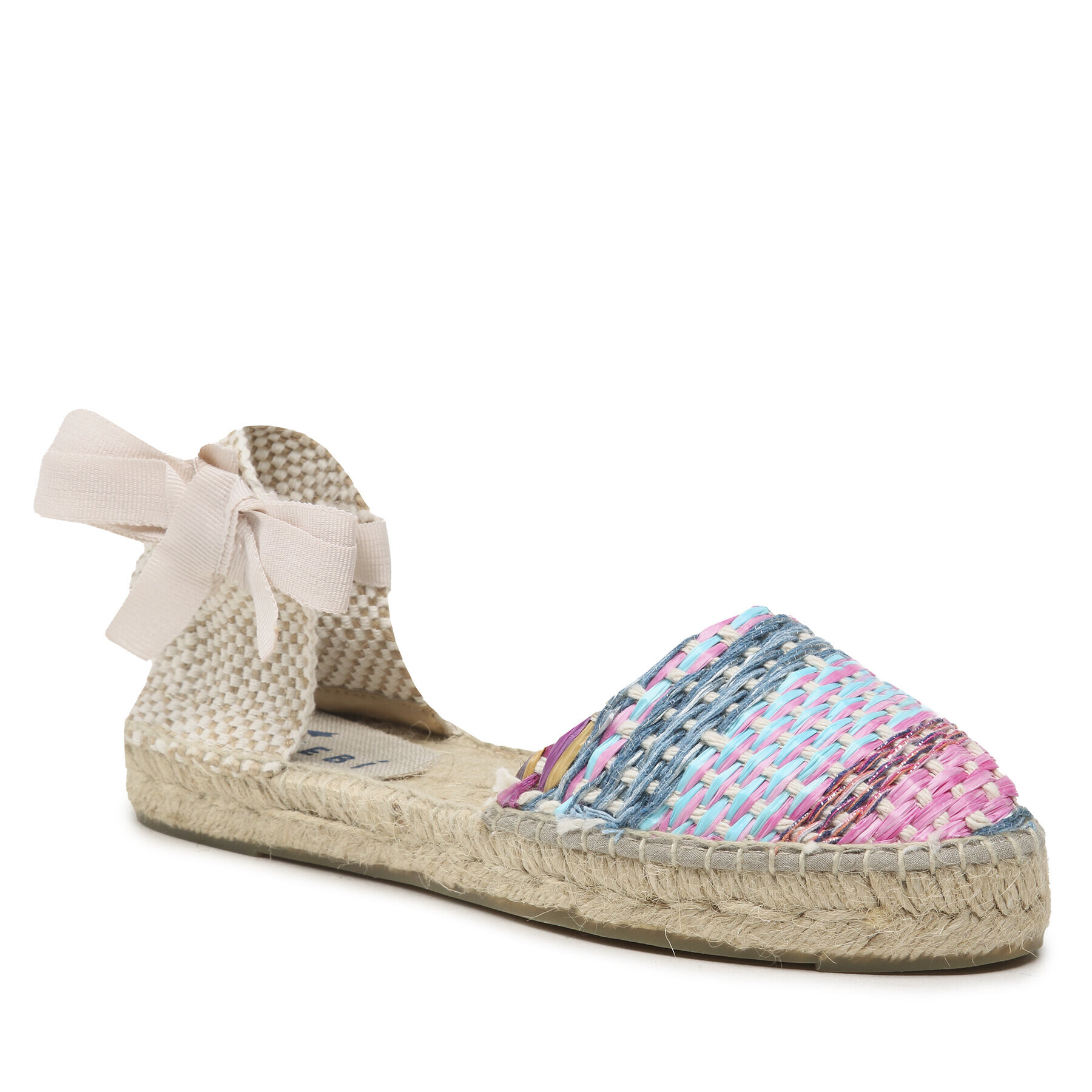 Manebi Еспадрили Raffia Yute Mix Flat Valenciana Espadrilles G 6.1 P0 Бежов - Pepit.bg