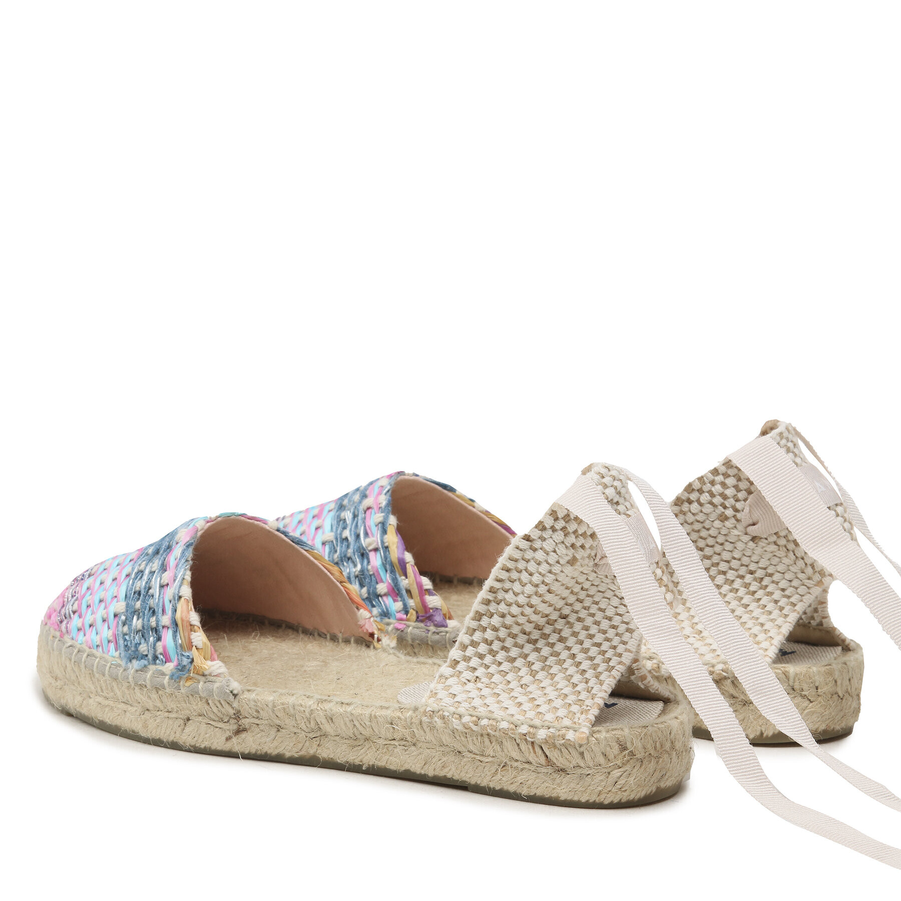 Manebi Еспадрили Raffia Yute Mix Flat Valenciana Espadrilles G 6.1 P0 Бежов - Pepit.bg