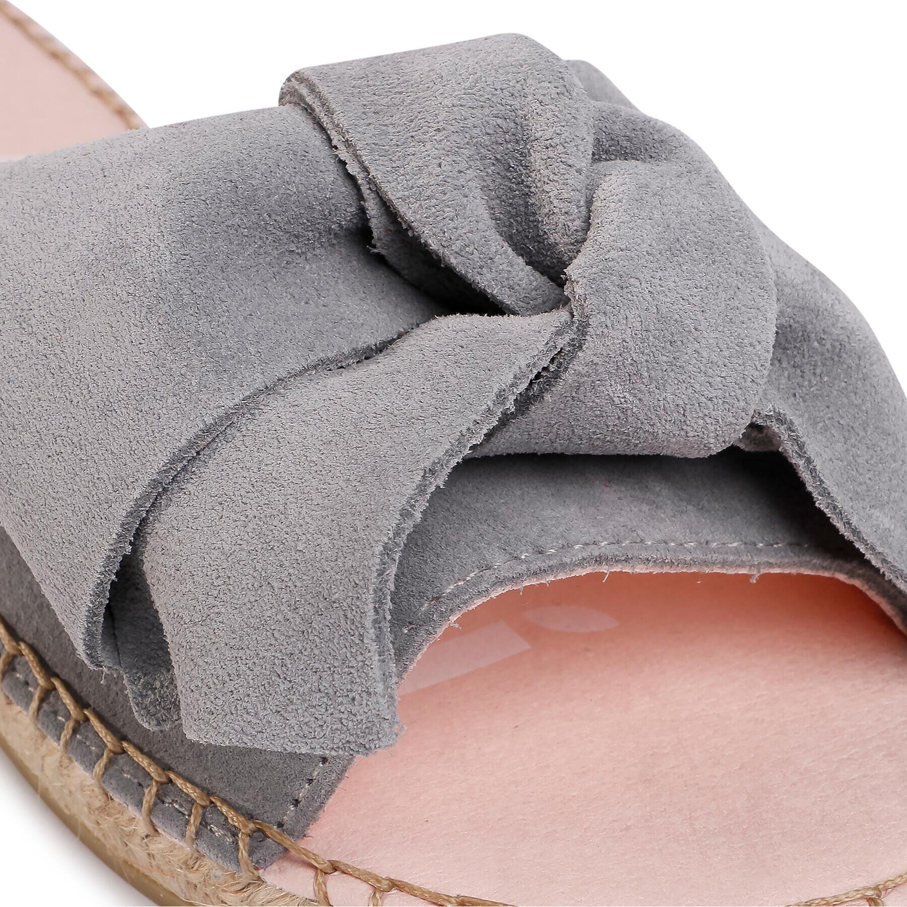 Manebi Еспадрили Sandals With Bow A C.1 J0 Сив - Pepit.bg
