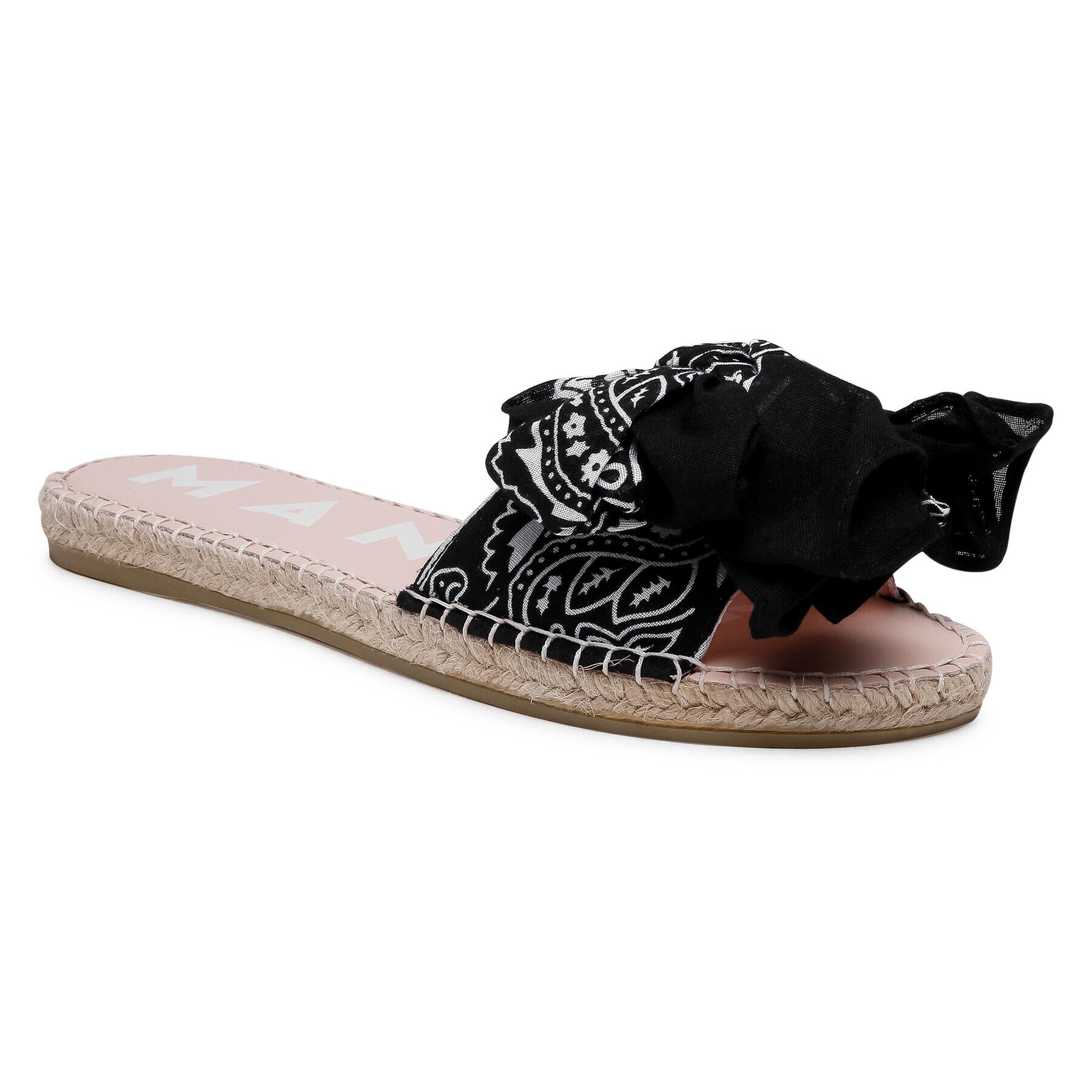 Manebi Еспадрили Sandals With Bow G 5.6 J0 Черен - Pepit.bg