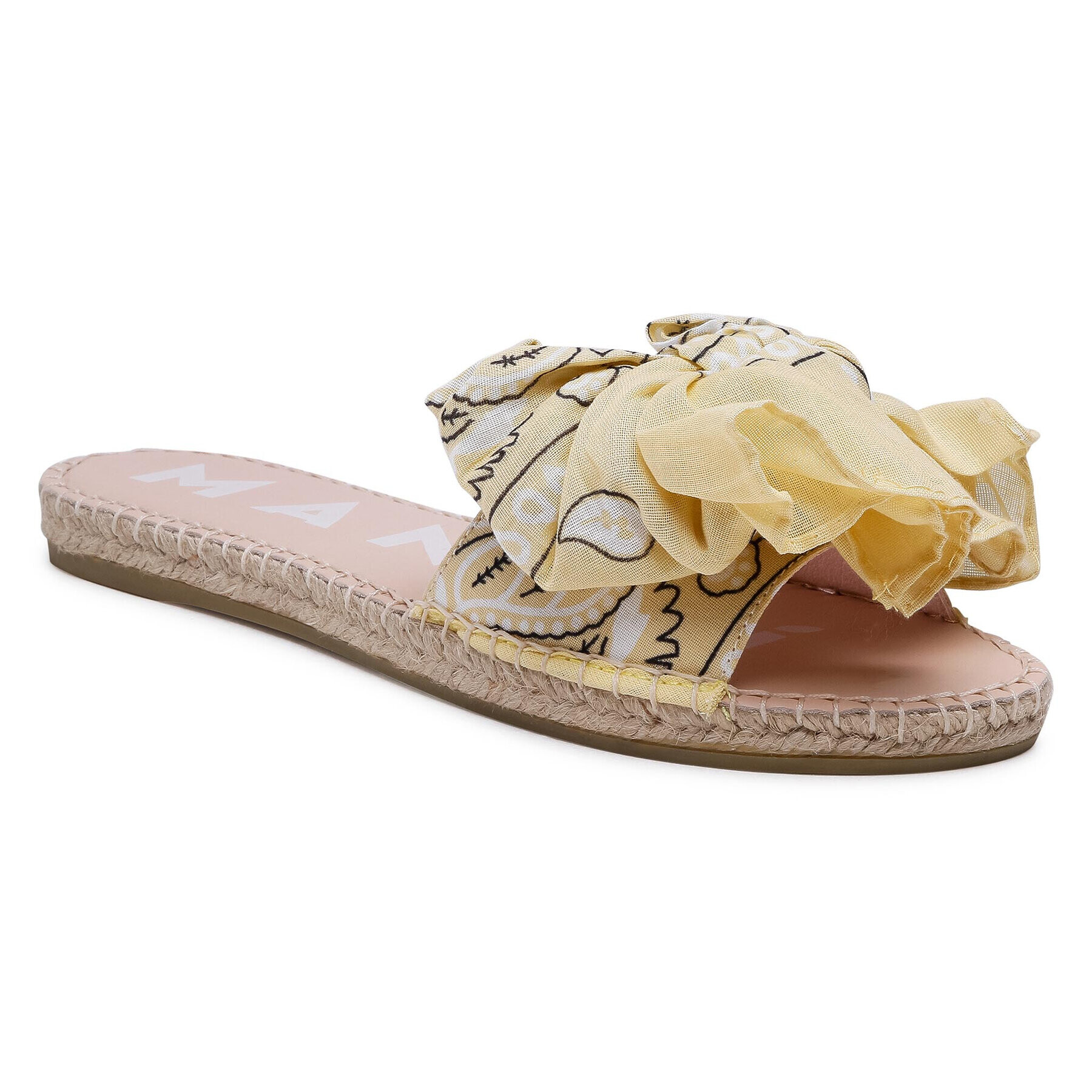 Manebi Еспадрили Sandals With Bow G 5.7 J0 Жълт - Pepit.bg