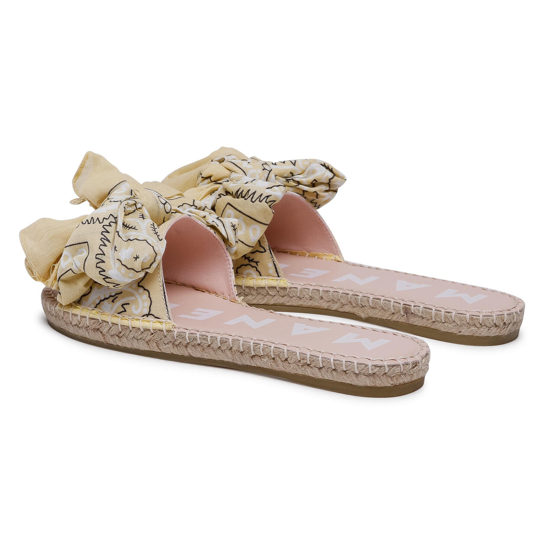 Manebi Еспадрили Sandals With Bow G 5.7 J0 Жълт - Pepit.bg