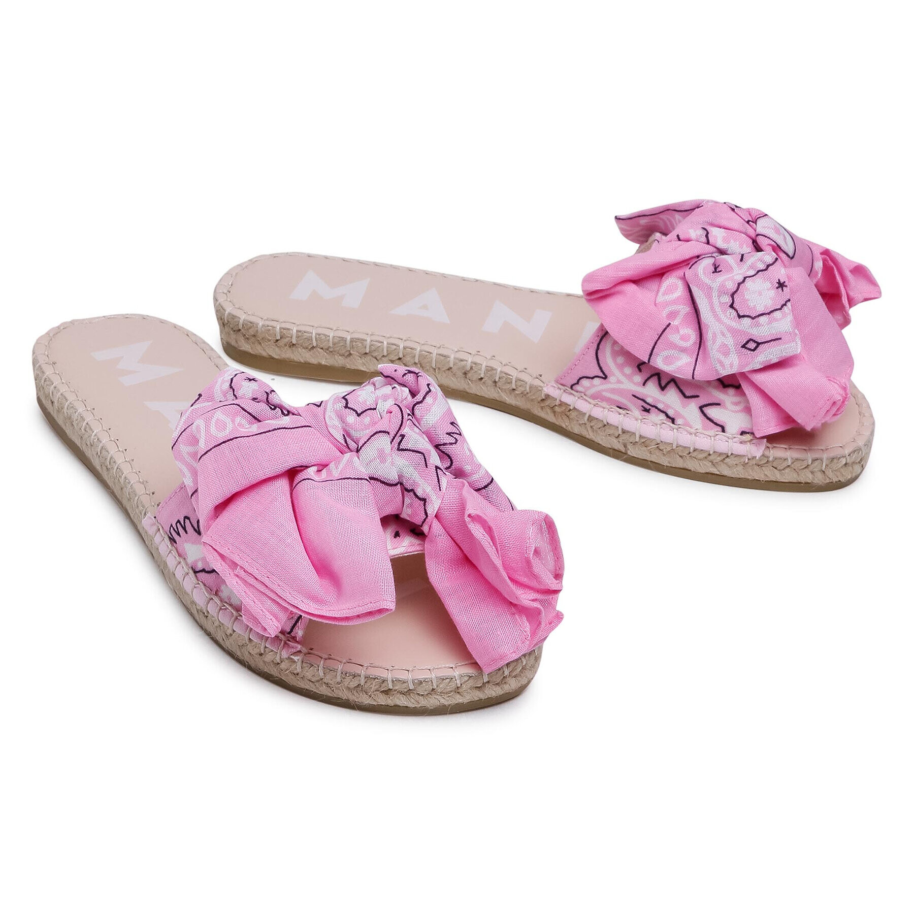 Manebi Еспадрили Sandals With Bow G 5.8 J0 Розов - Pepit.bg