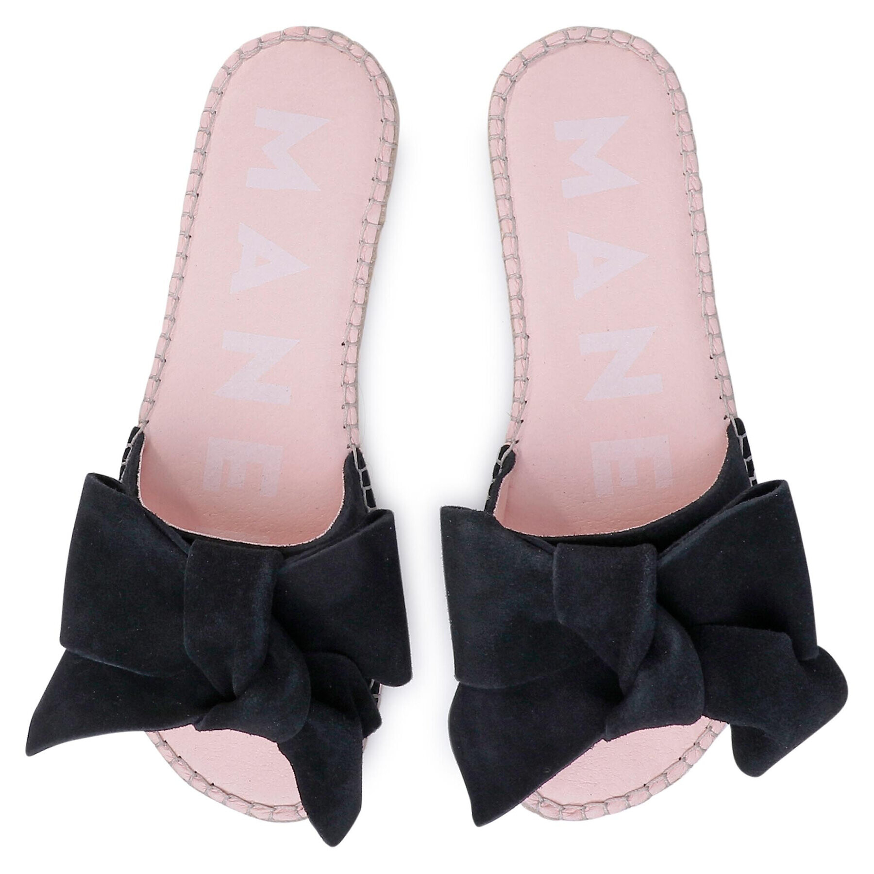Manebi Еспадрили Sandals With Bow K 1.0 J0 Черен - Pepit.bg