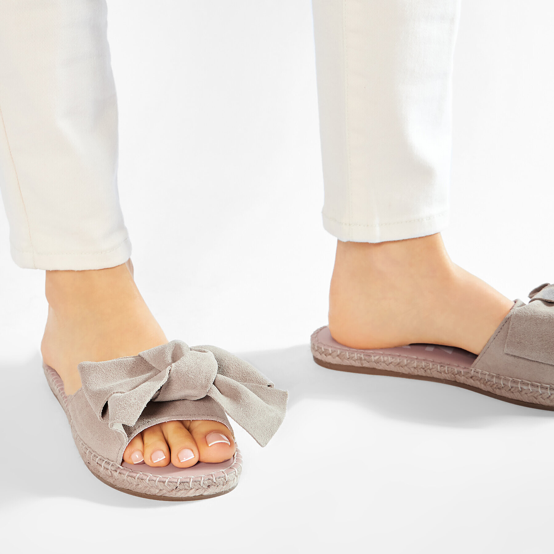 Manebi Еспадрили Sandals With Bow K 1.1 J0 Бежов - Pepit.bg