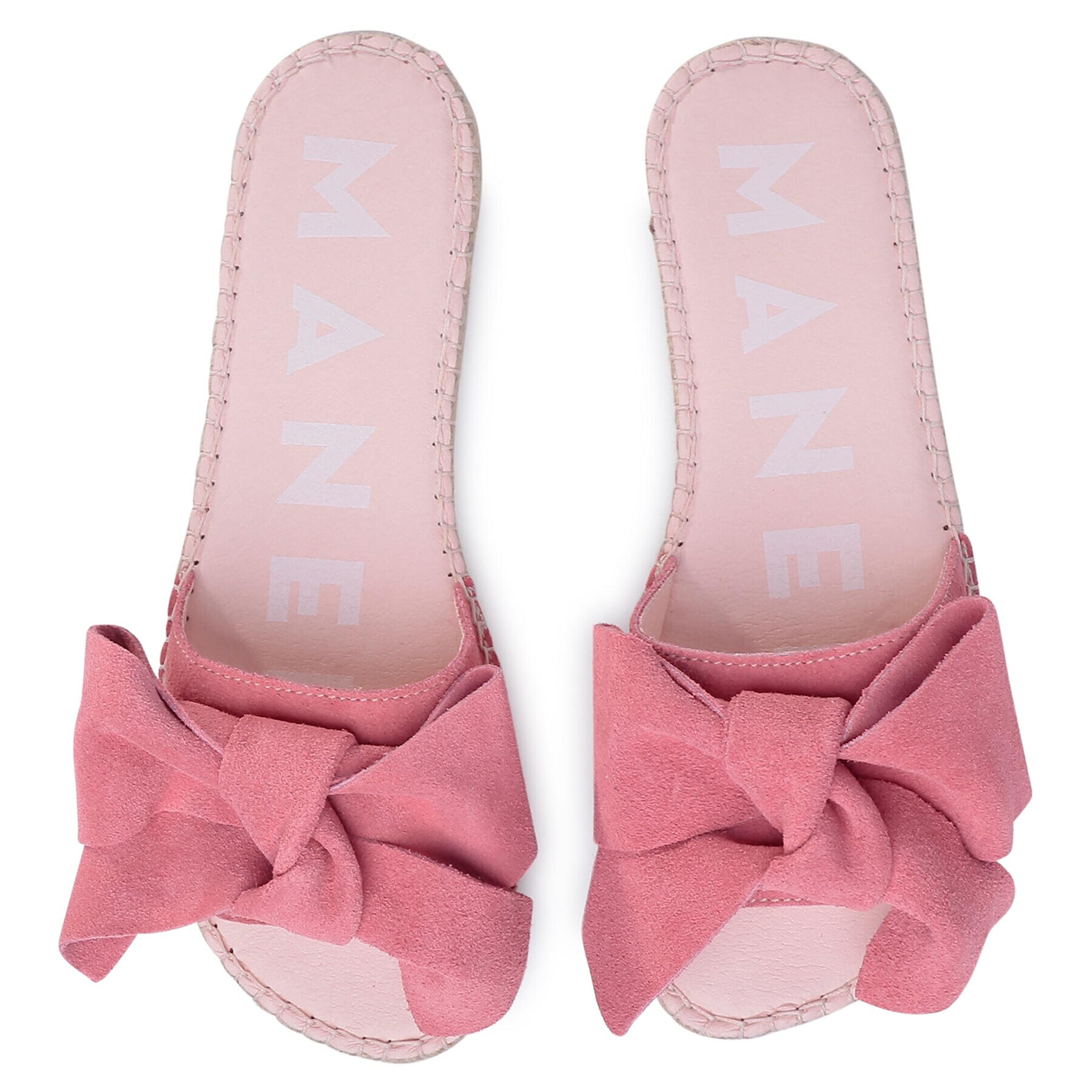 Manebi Еспадрили Sandals With Bow M 2.0 J0 Розов - Pepit.bg