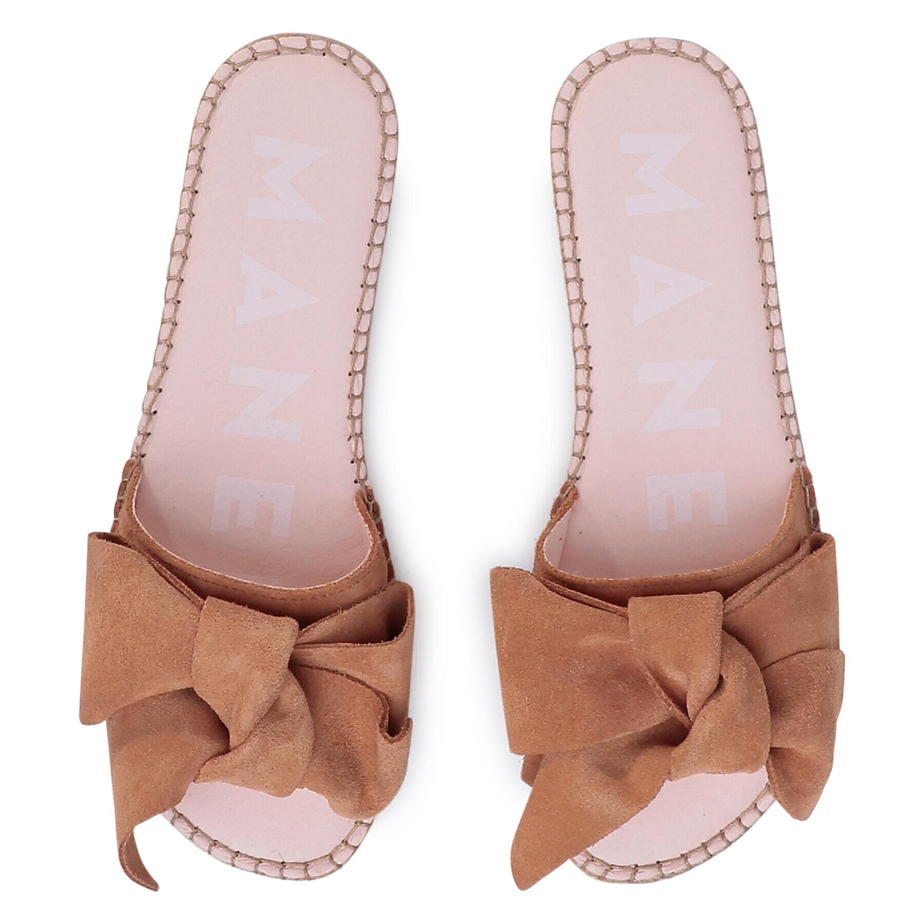 Manebi Еспадрили Sandals With Bow W 1.1 J0 Кафяв - Pepit.bg