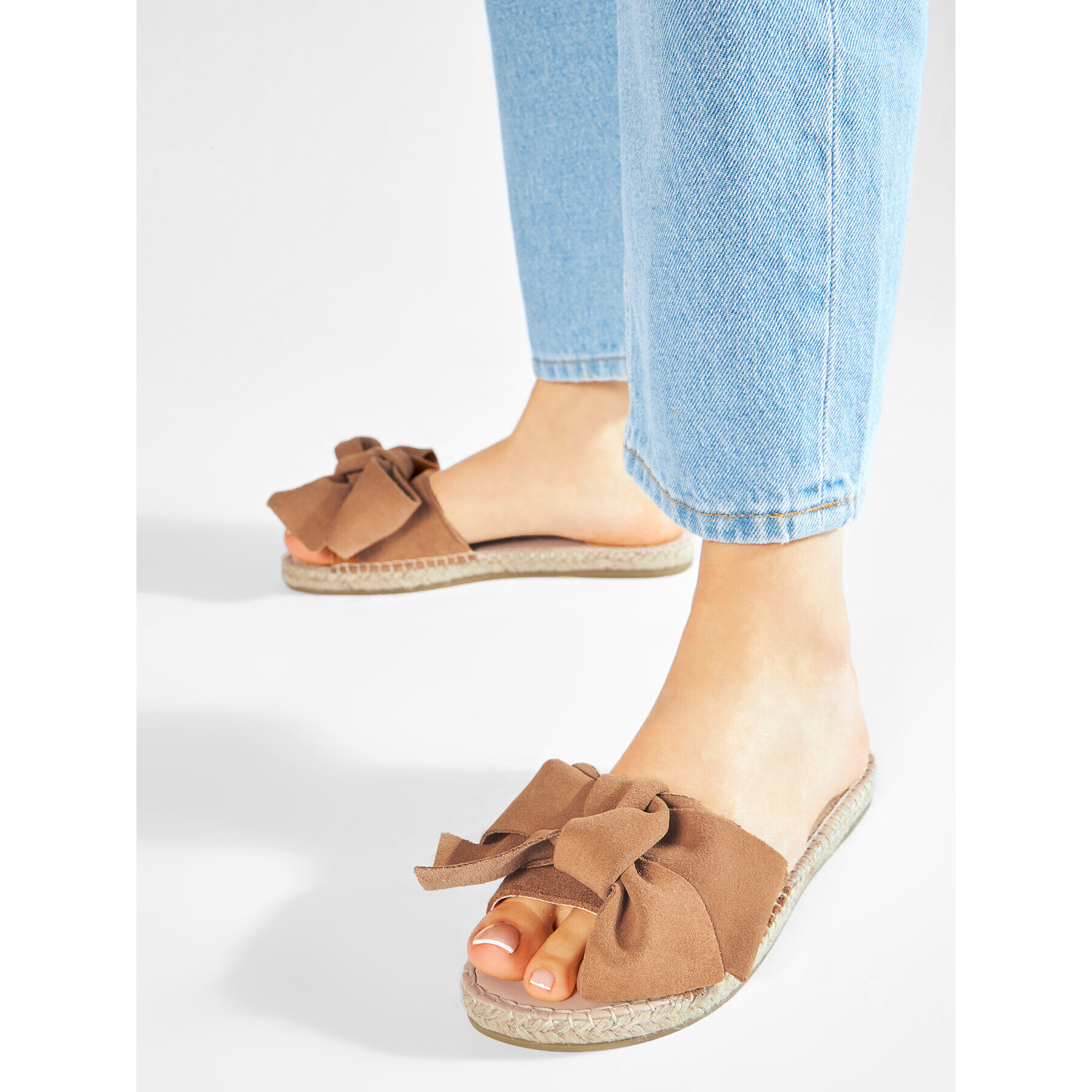 Manebi Еспадрили Sandals With Bow W 1.1 J0 Кафяв - Pepit.bg