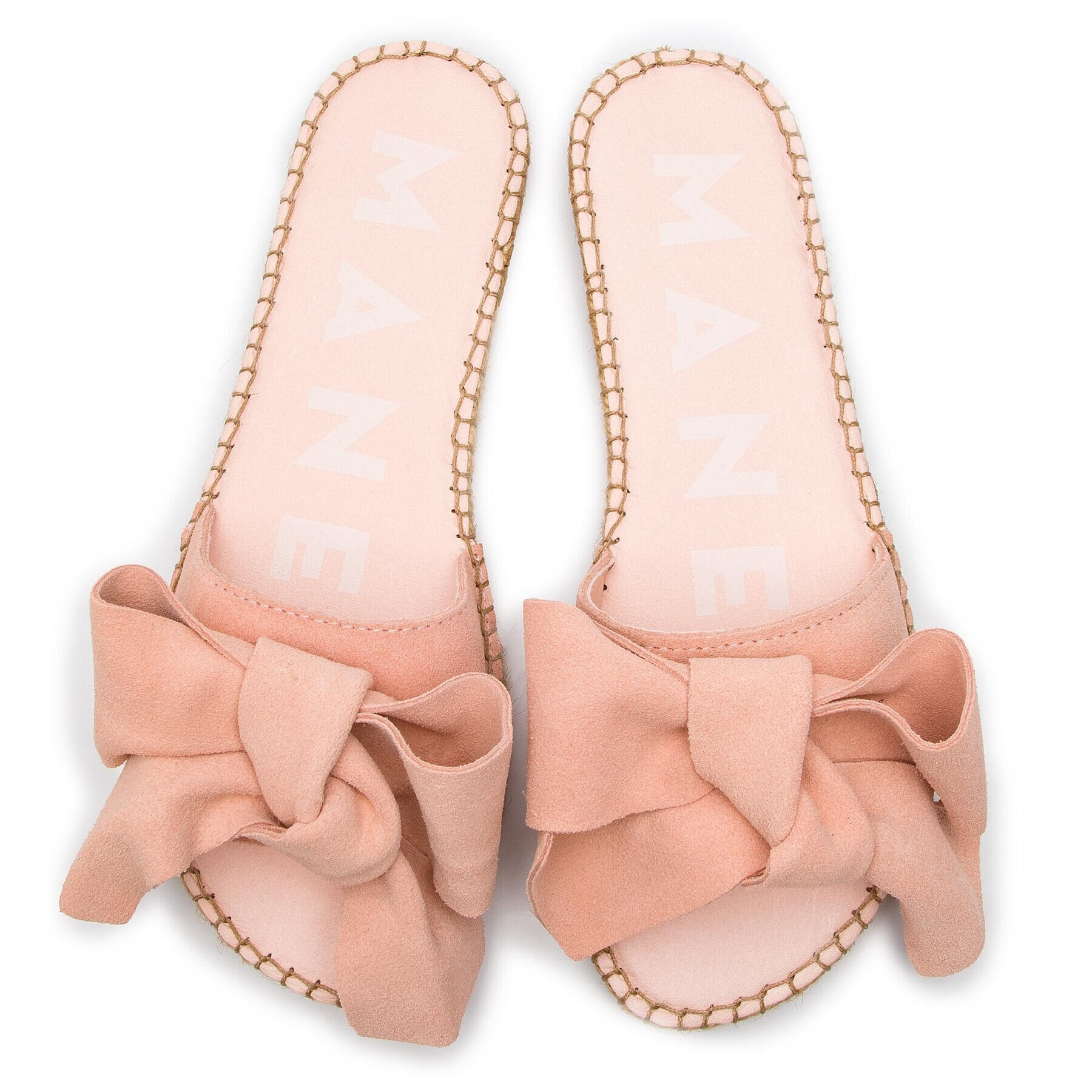Manebi Еспадрили Sandals With Bow W 1.4 J0 Розов - Pepit.bg