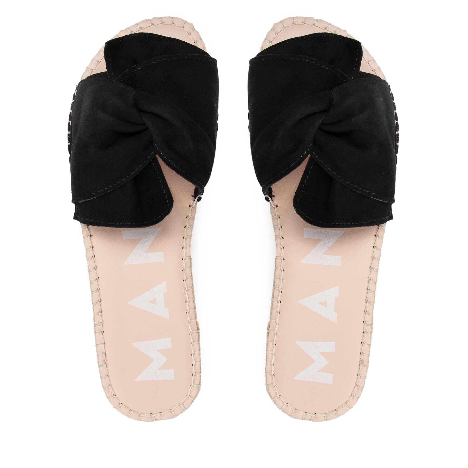 Manebi Еспадрили Sandals With Knot K 1.0 Черен - Pepit.bg