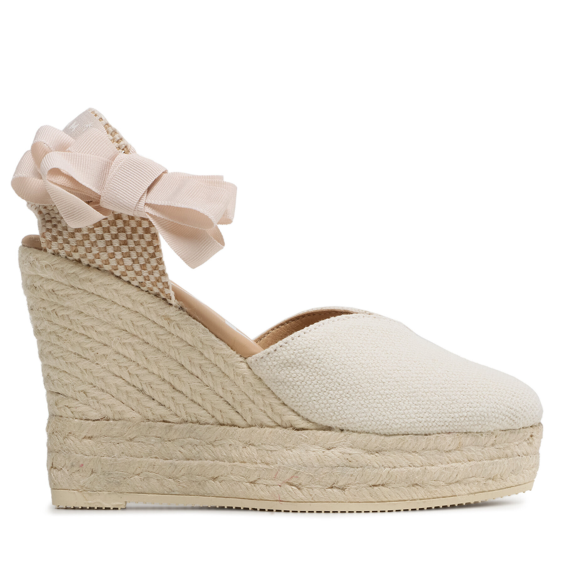 Manebi Еспадрили Shaped Wedge Espadrilles O 7.0 WH Екрю - Pepit.bg