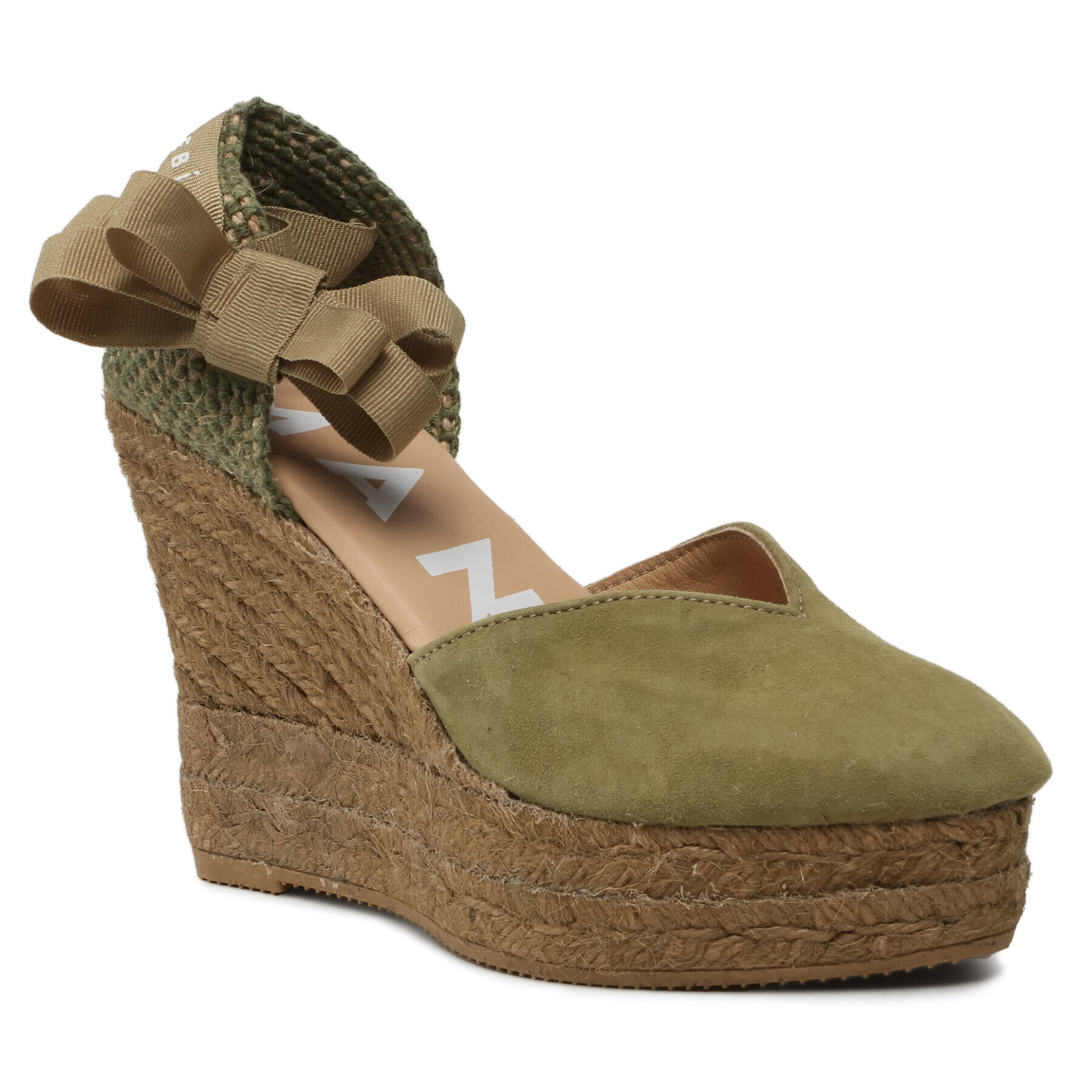 Manebi Еспадрили Shaped Wedge Espadrilles R 2.1 WH Зелен - Pepit.bg