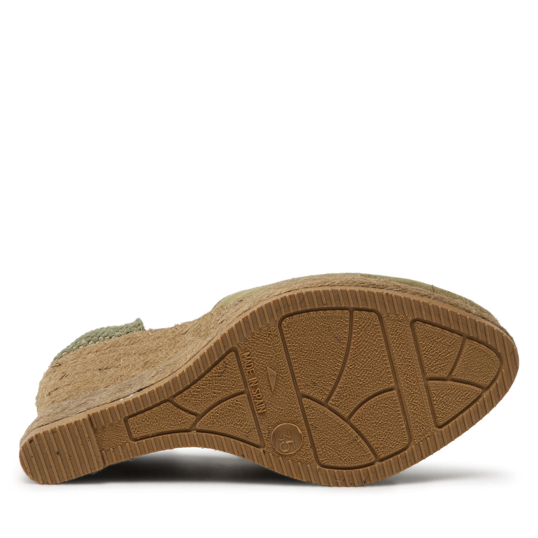 Manebi Еспадрили Shaped Wedge Espadrilles R 2.1 WH Зелен - Pepit.bg