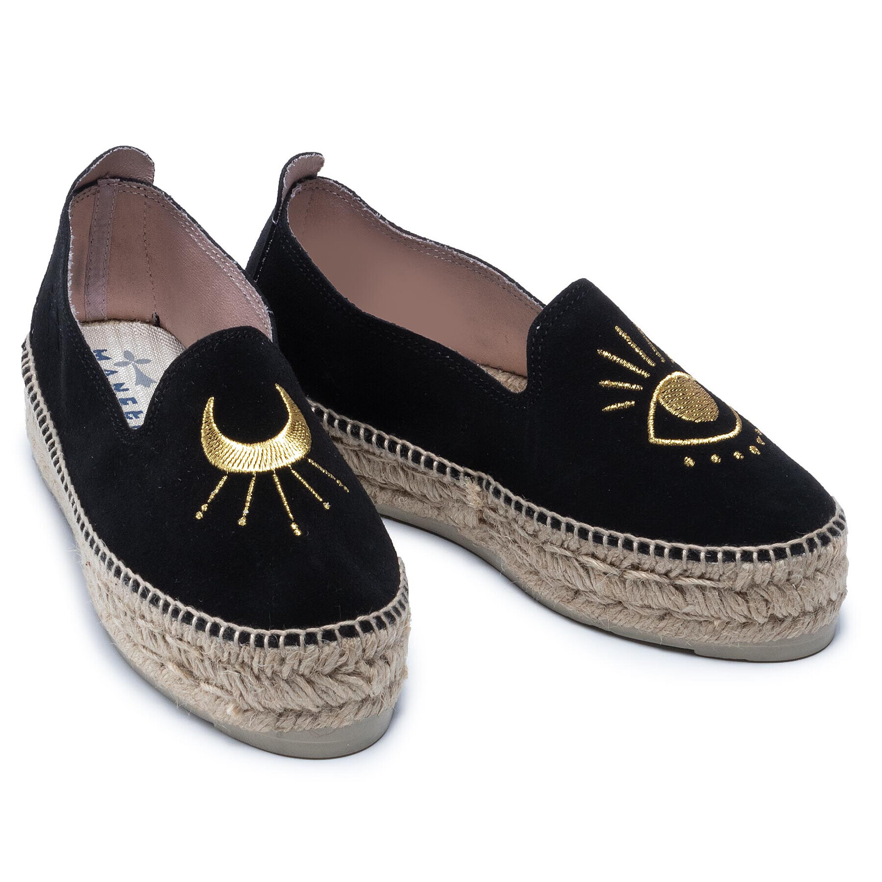 Manebi Еспадрили Slippers D F 6.5 D0 Черен - Pepit.bg