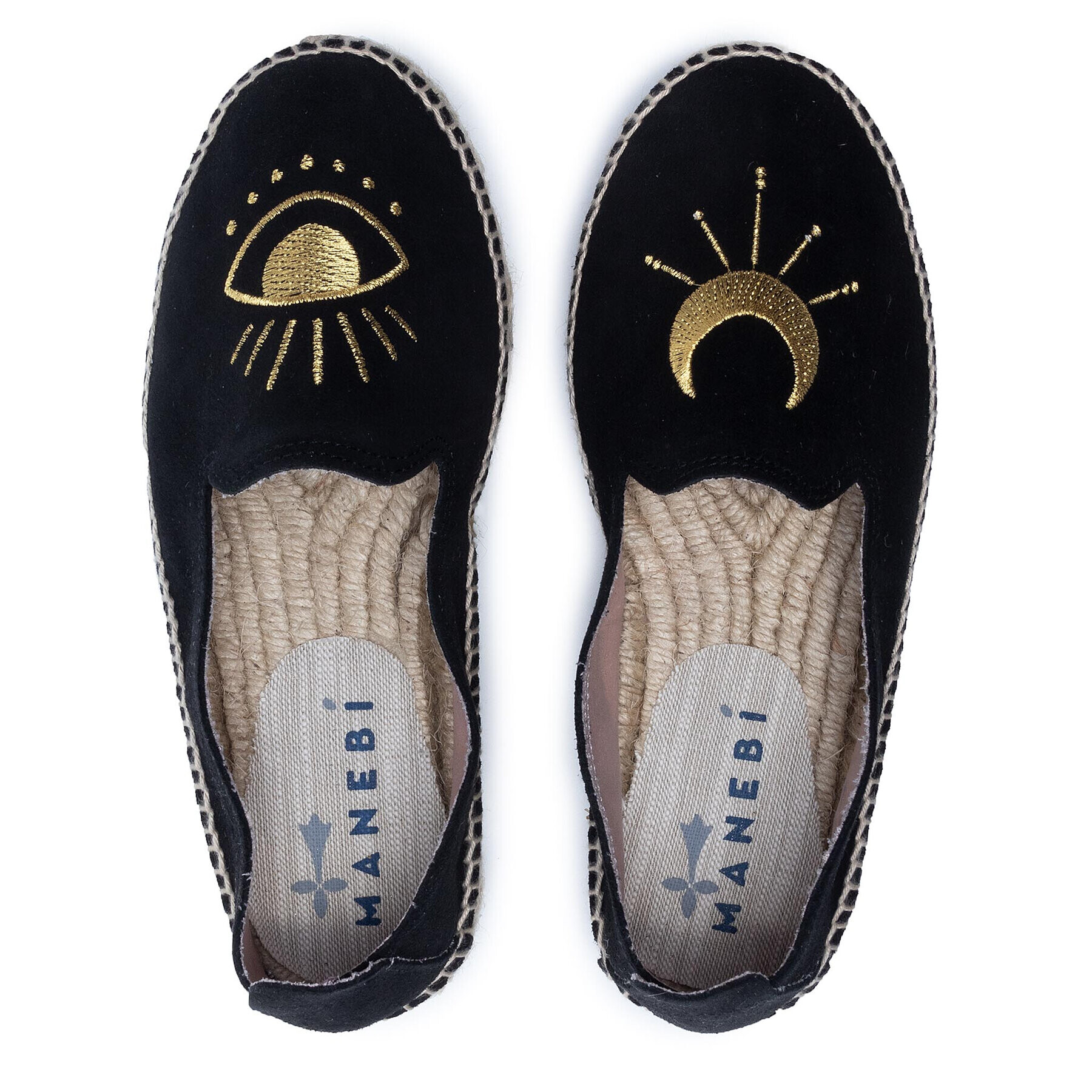 Manebi Еспадрили Slippers D F 6.5 D0 Черен - Pepit.bg