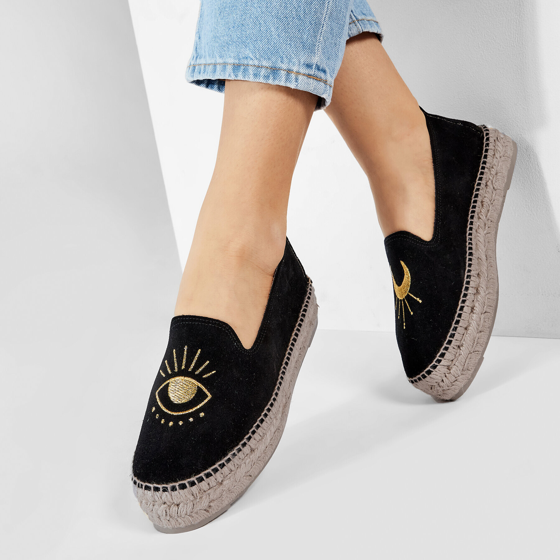 Manebi Еспадрили Slippers D F 6.5 D0 Черен - Pepit.bg