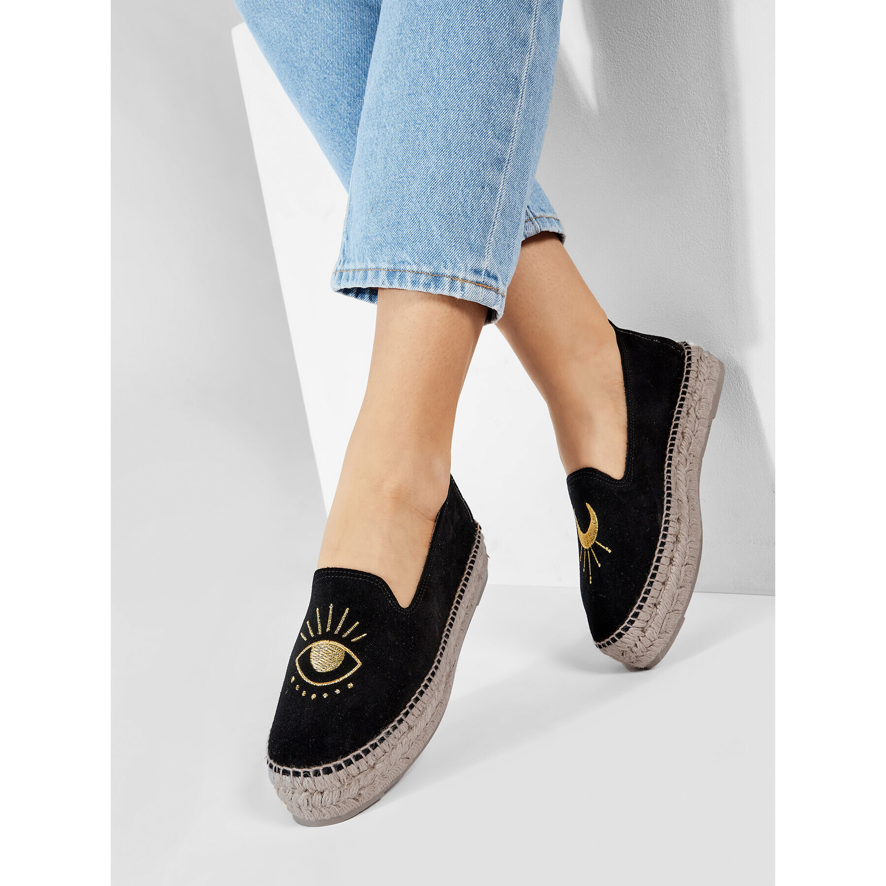 Manebi Еспадрили Slippers D F 6.5 D0 Черен - Pepit.bg