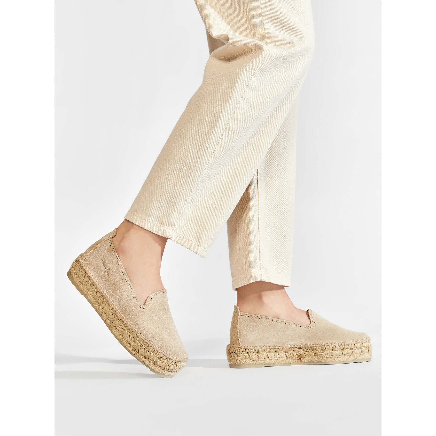 Manebi Еспадрили Slippers D K 1.1 N0 Бежов - Pepit.bg