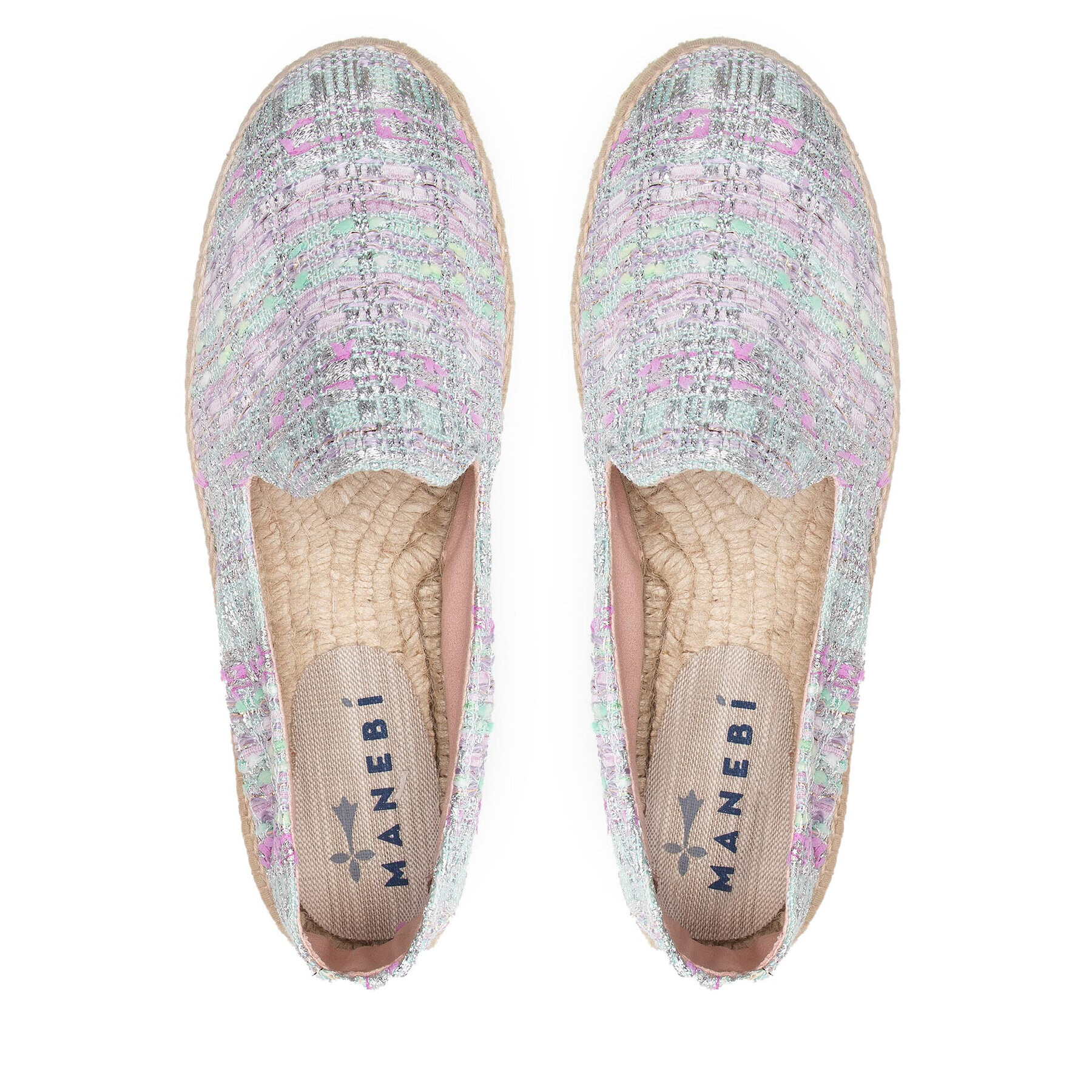 Manebi Еспадрили Slippers D T 1.6 D0 Сребрист - Pepit.bg