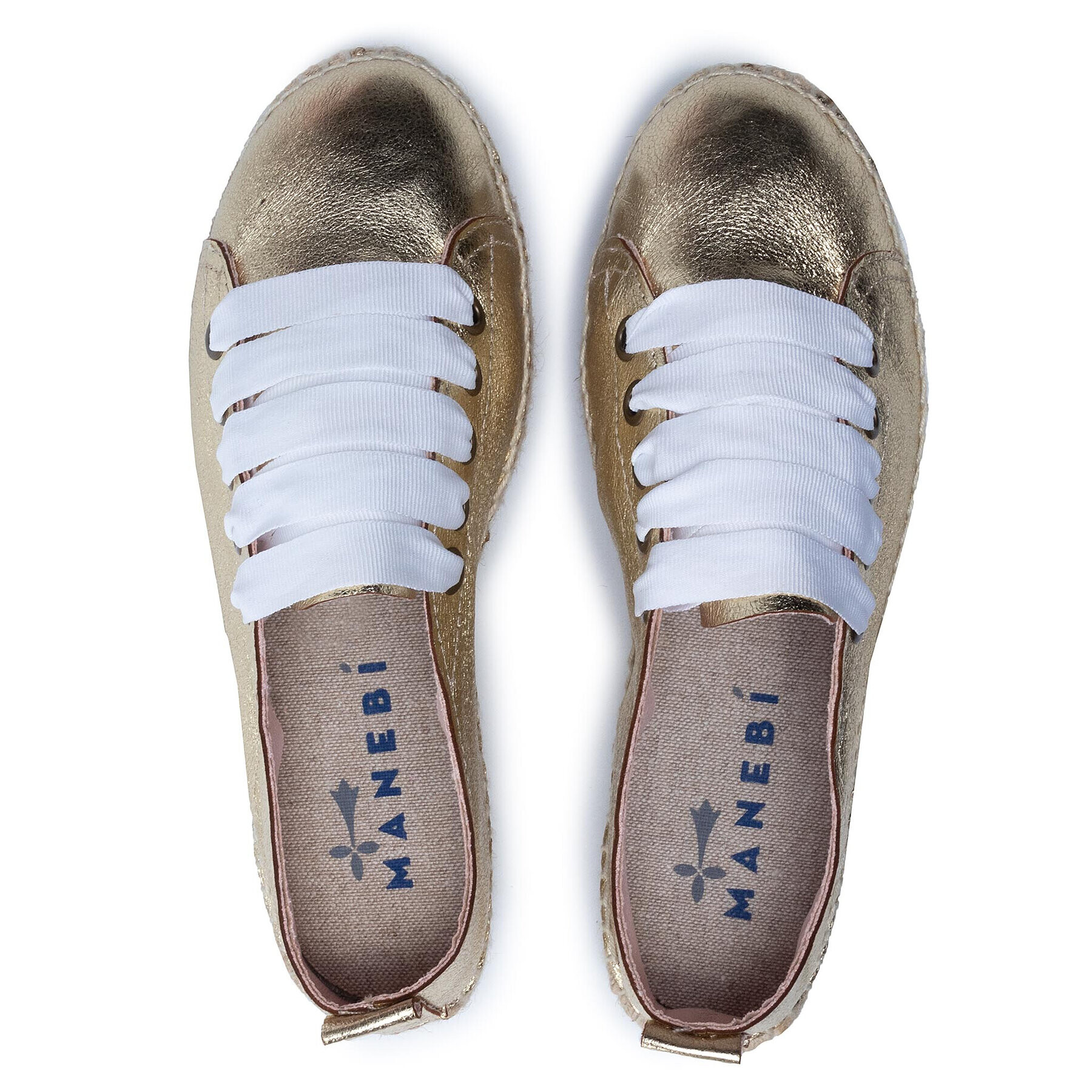 Manebi Еспадрили Sneakers D R 1.1 E0 Златист - Pepit.bg