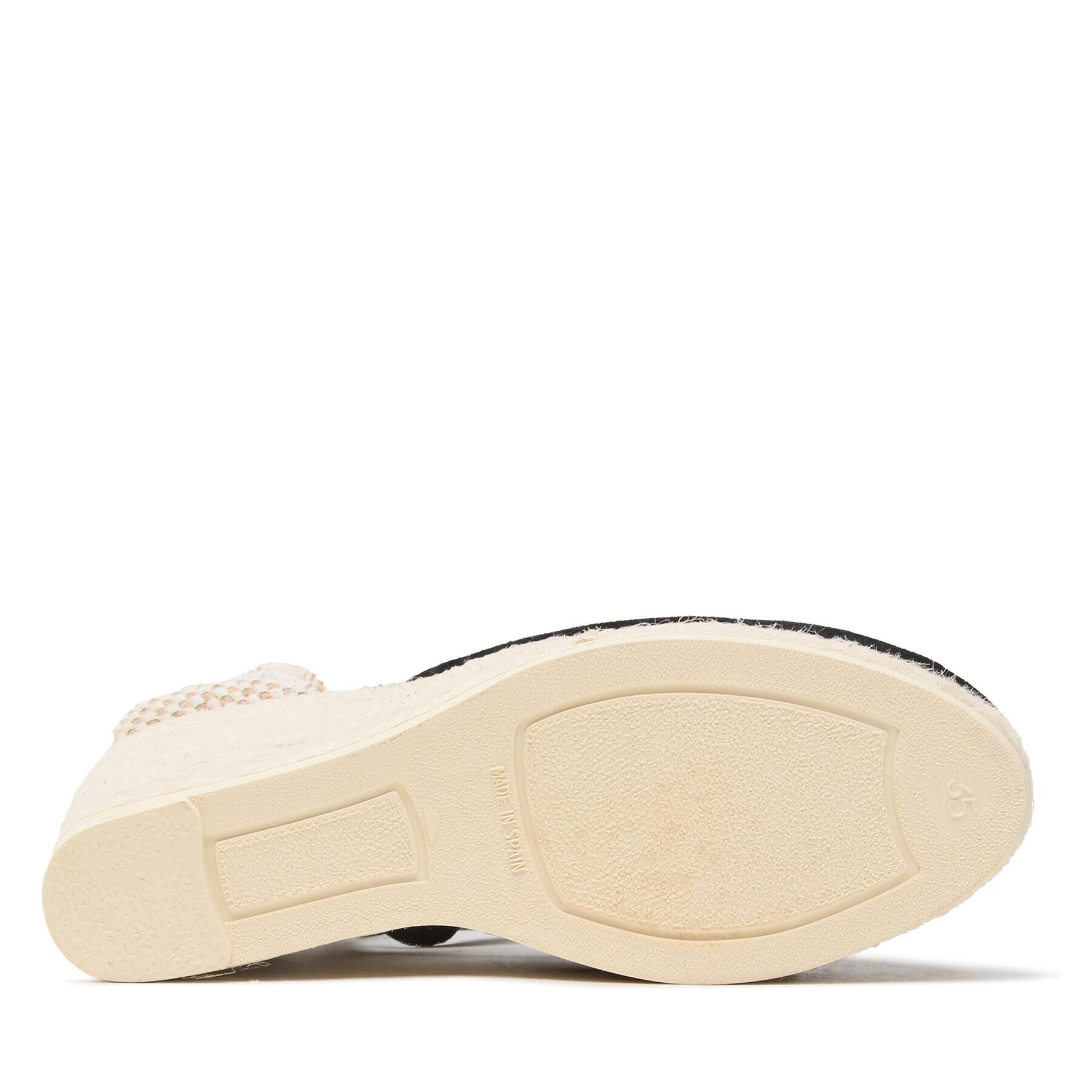 Manebi Еспадрили Soft Suede Low Wedge Espadrilles K 1.0 WL Черен - Pepit.bg