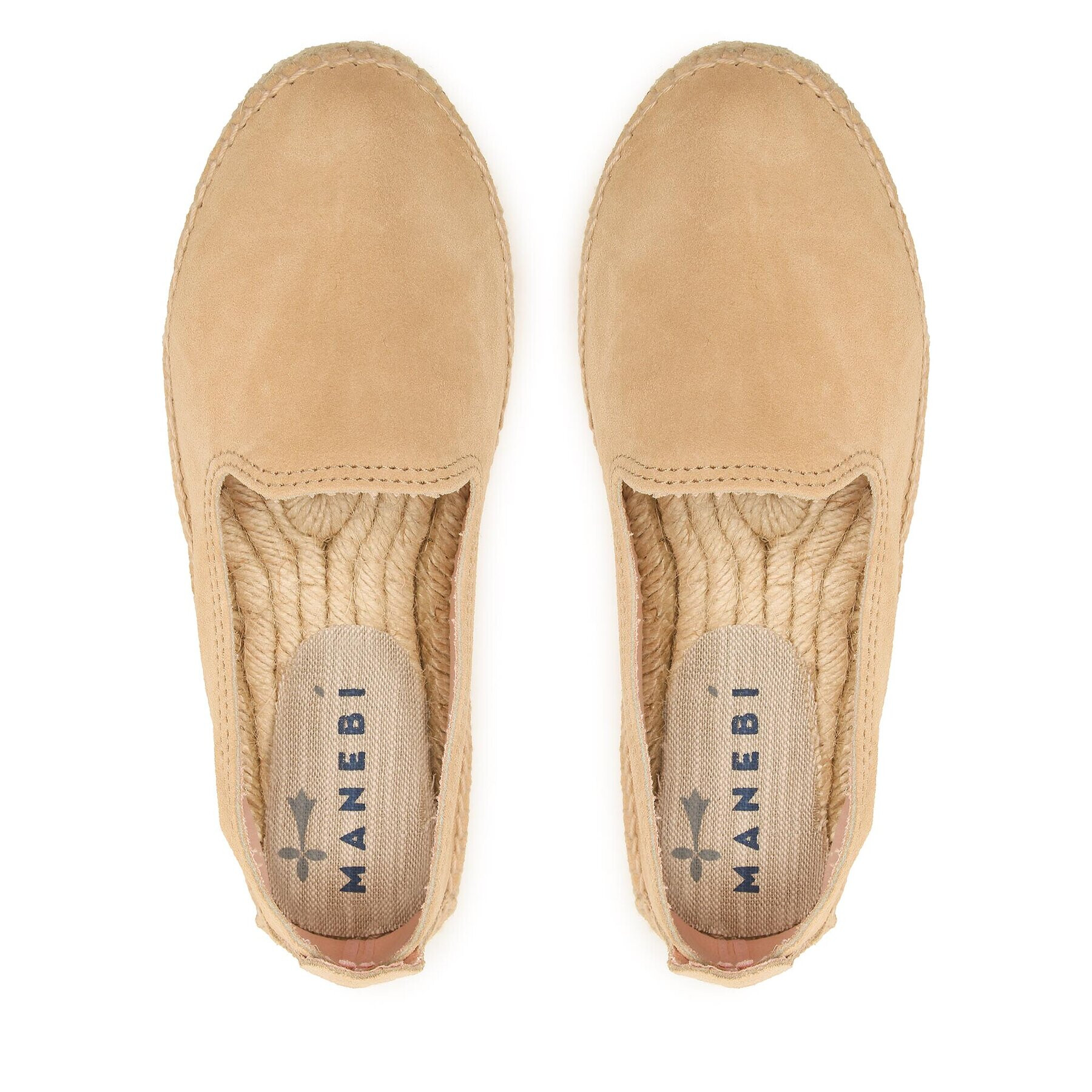 Manebi Еспадрили Suede Flat Espadrilles Бежов - Pepit.bg