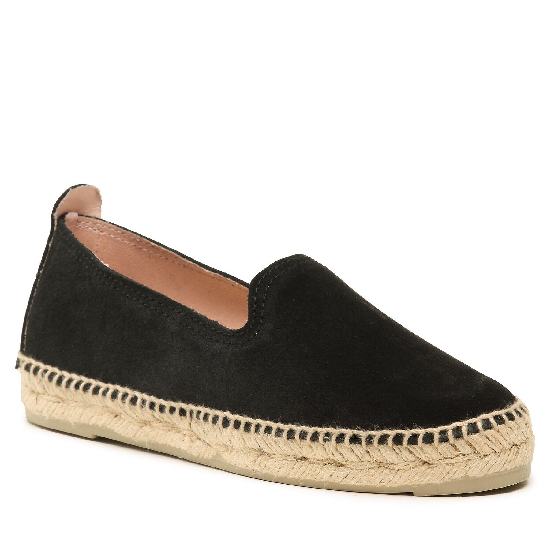 Manebi Еспадрили Suede Flat Espadrilles Черен - Pepit.bg