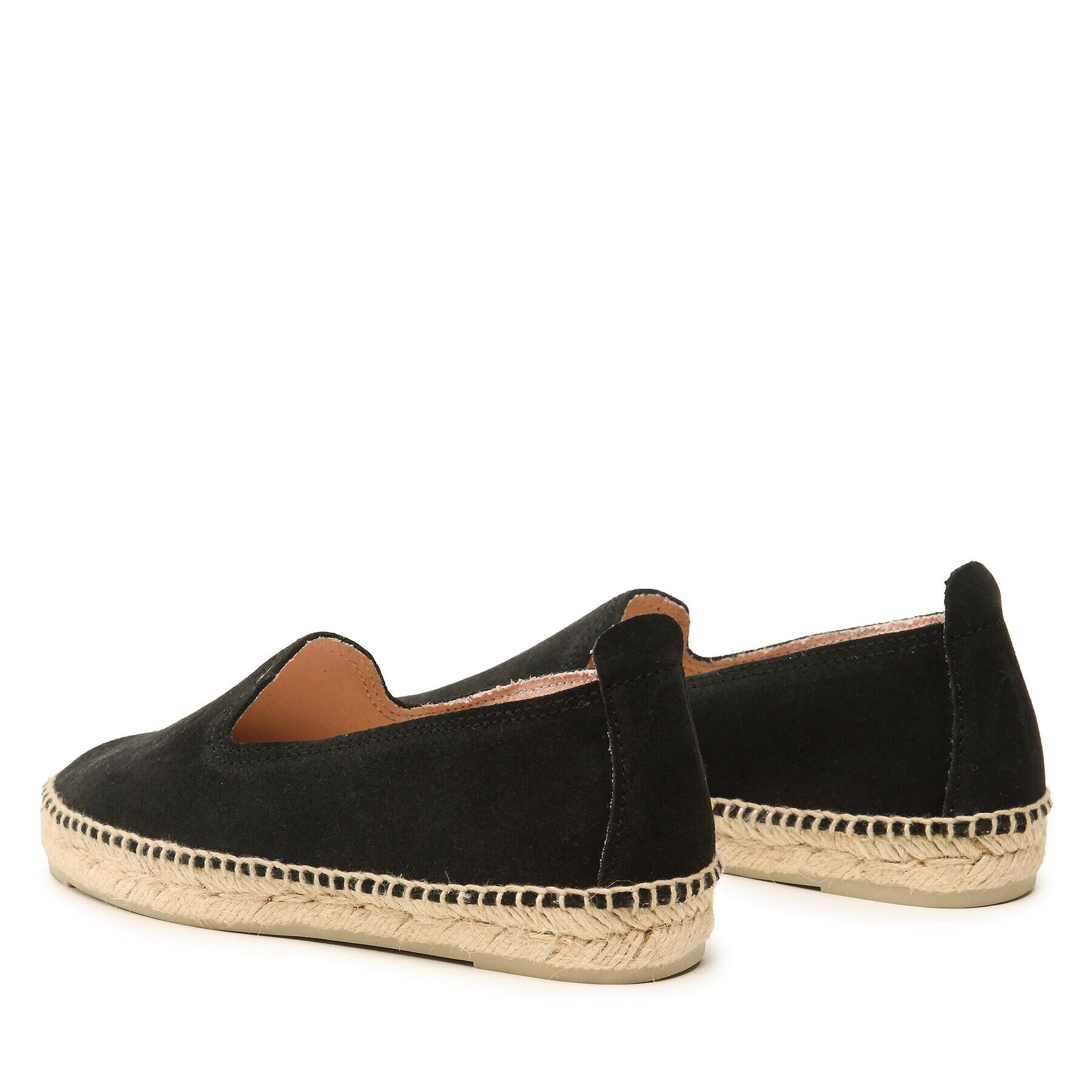 Manebi Еспадрили Suede Flat Espadrilles Черен - Pepit.bg