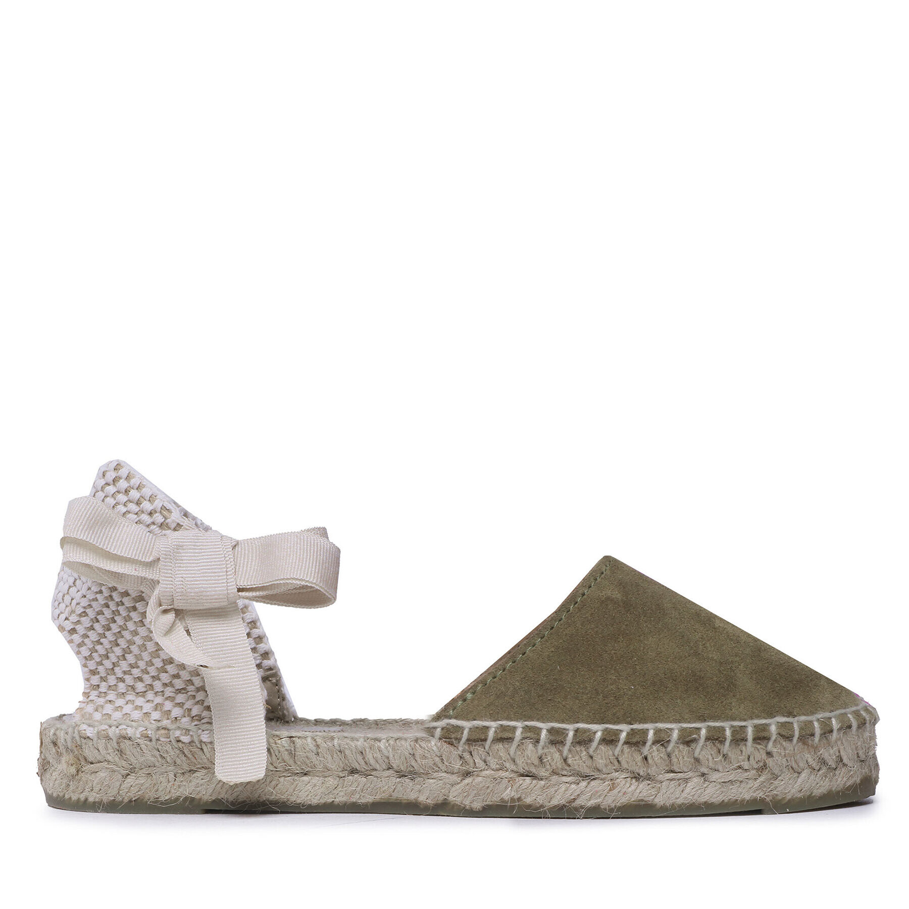 Manebi Еспадрили Suede Flat Valenciana Espadrilles R 4.1 P0 Каки - Pepit.bg