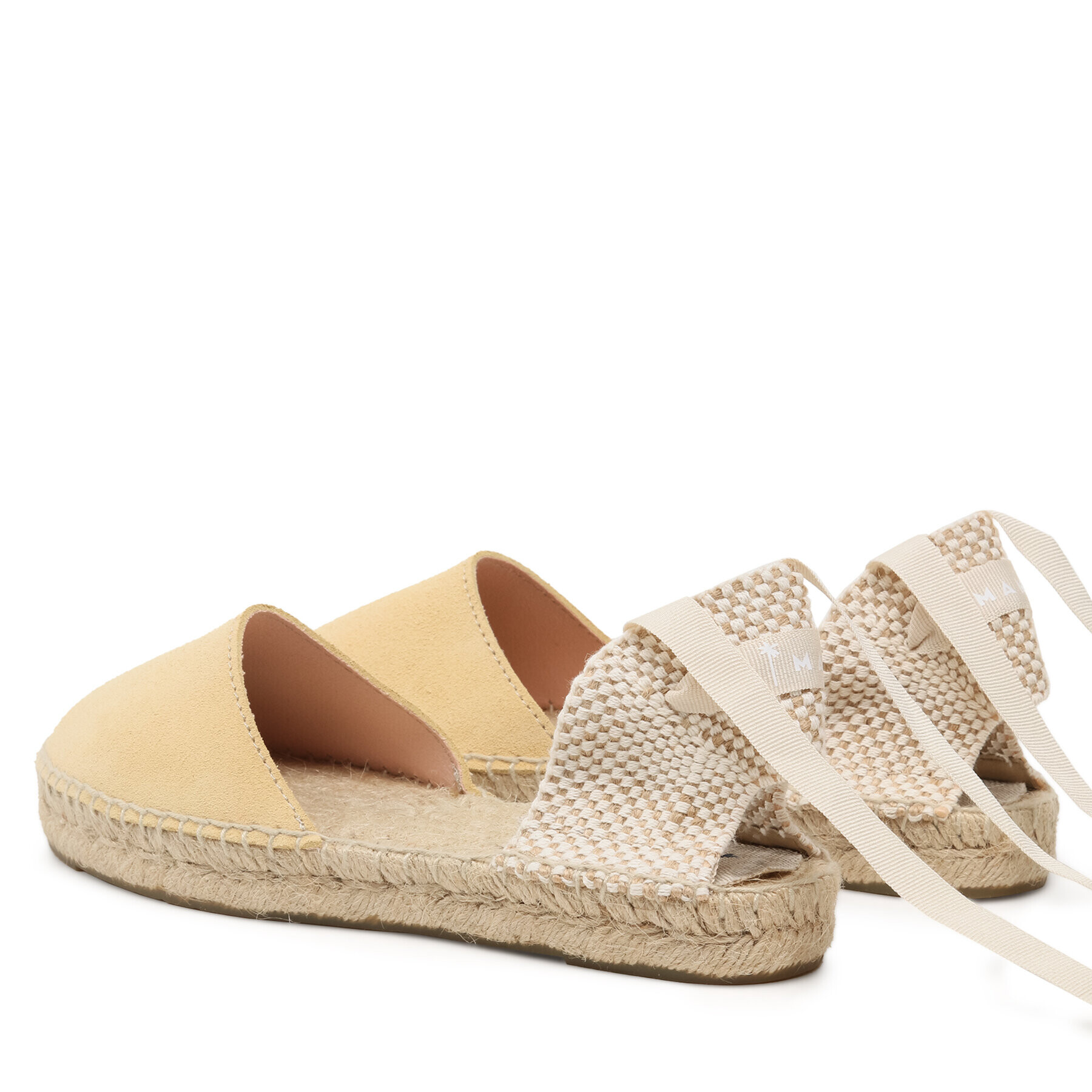 Manebi Еспадрили Suede Flat Valenciana Espadrilles R 4.2 P0 Жълт - Pepit.bg