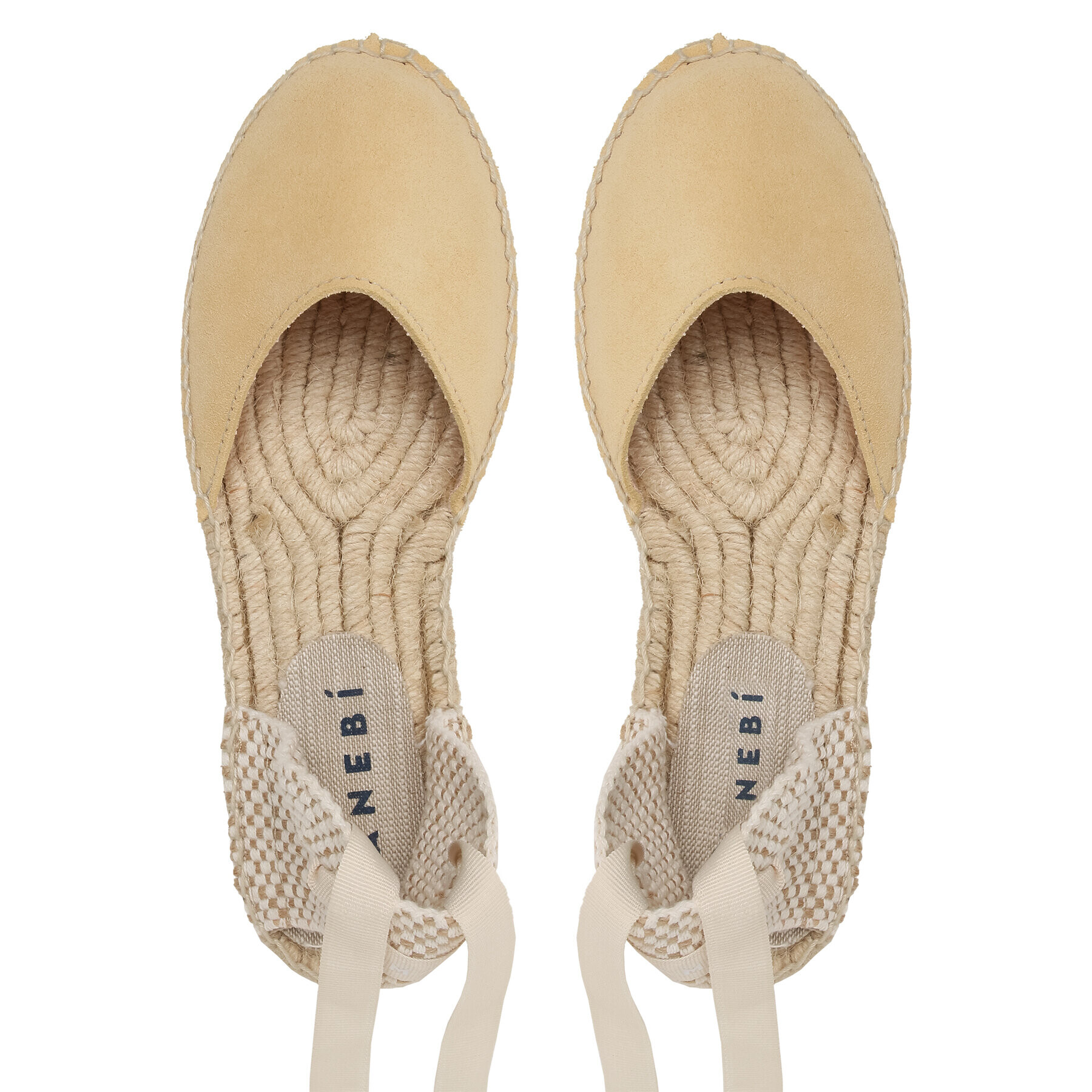 Manebi Еспадрили Suede Flat Valenciana Espadrilles R 4.2 P0 Жълт - Pepit.bg