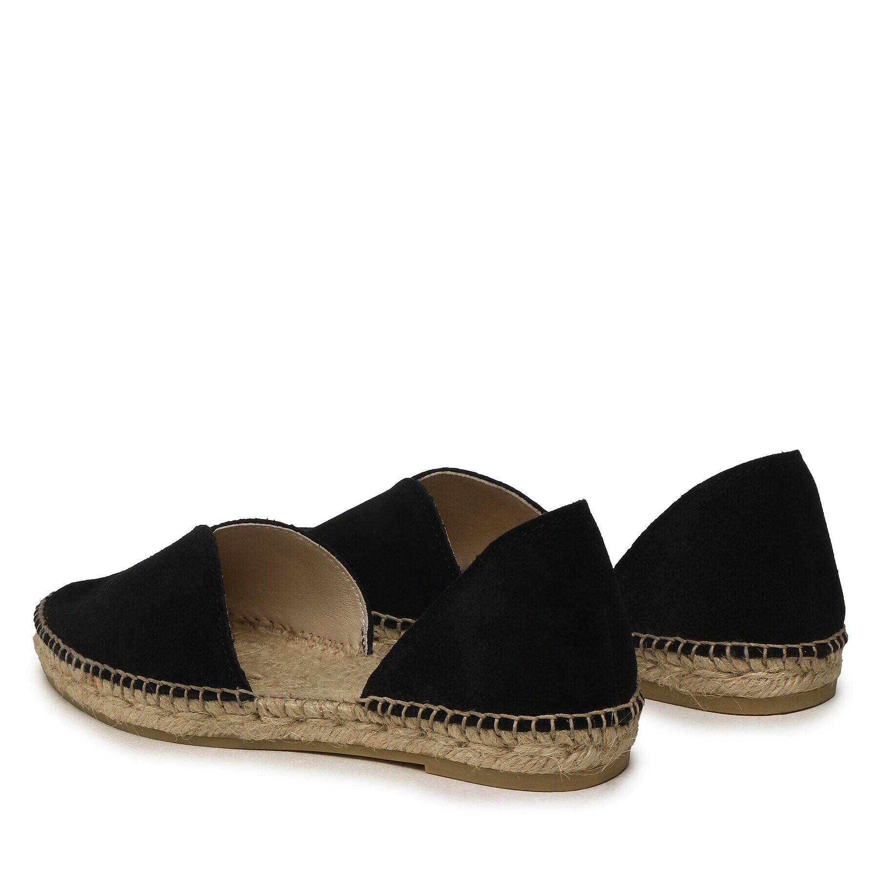 Manebi Еспадрили Suede Open-Side Flats K 1.0 O0 Черен - Pepit.bg