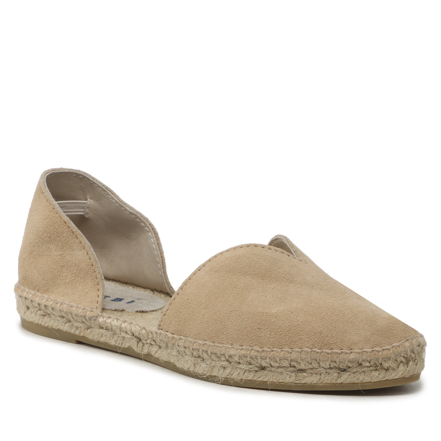 Manebi Еспадрили Suede Open-Side Flats K 1.1 O0 Бежов - Pepit.bg