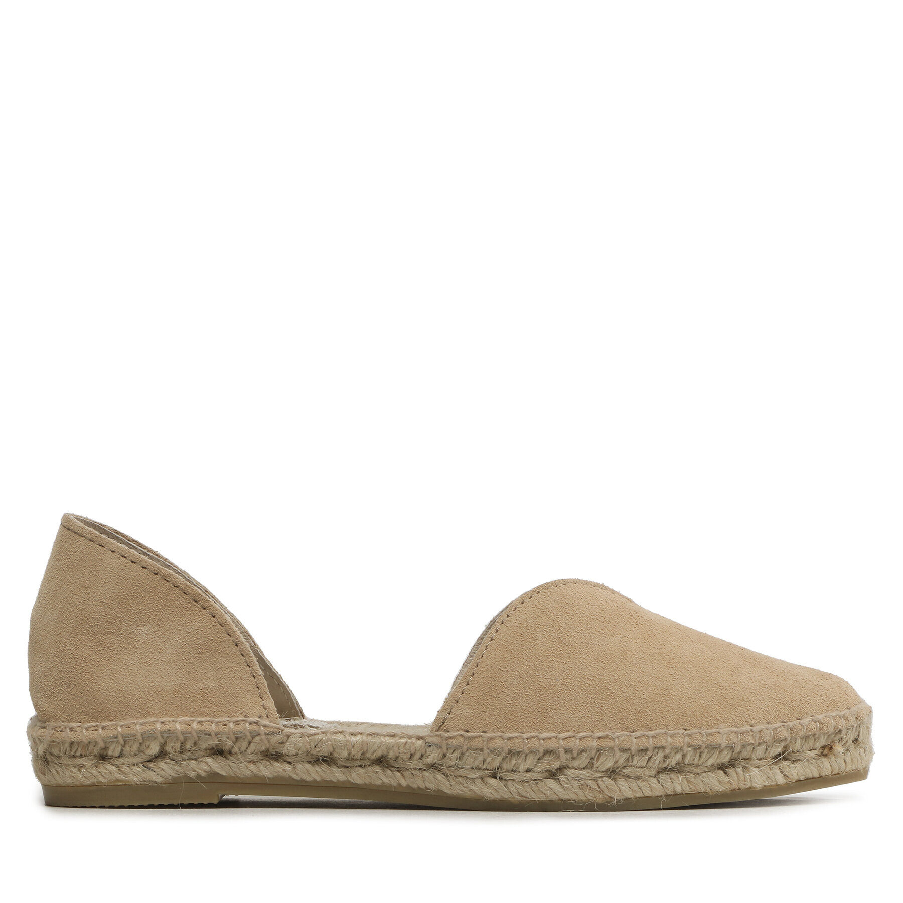 Manebi Еспадрили Suede Open-Side Flats K 1.1 O0 Бежов - Pepit.bg